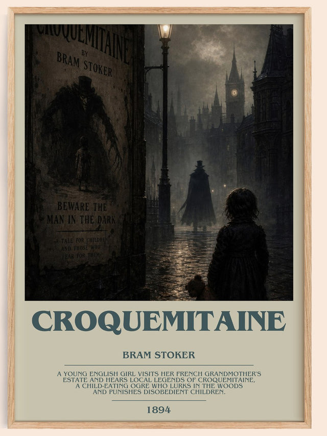 Croquemitaine Bookish Wall Art by Bram Stoker