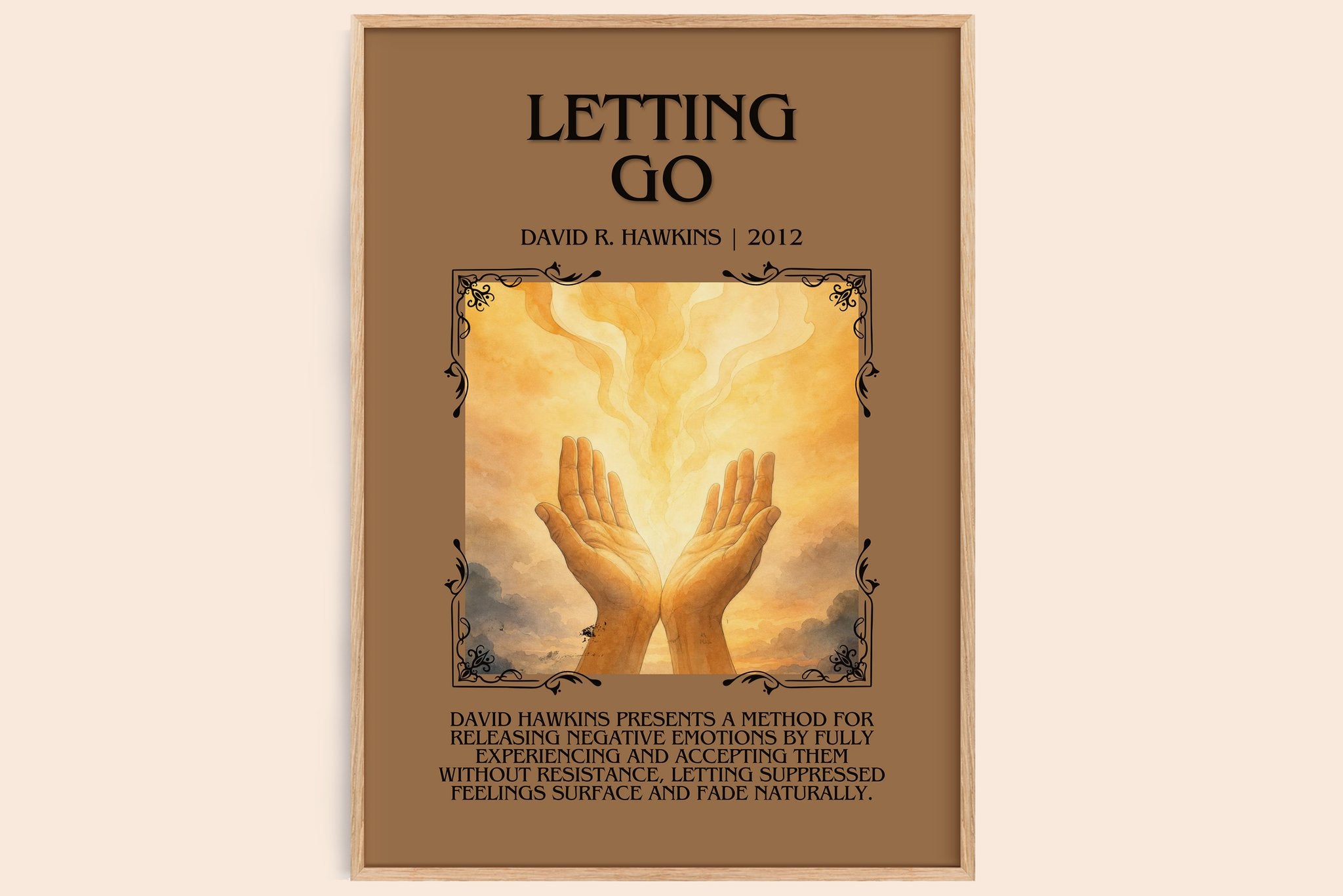 Letting go Minimalist Book Poster by David R. Hawkins