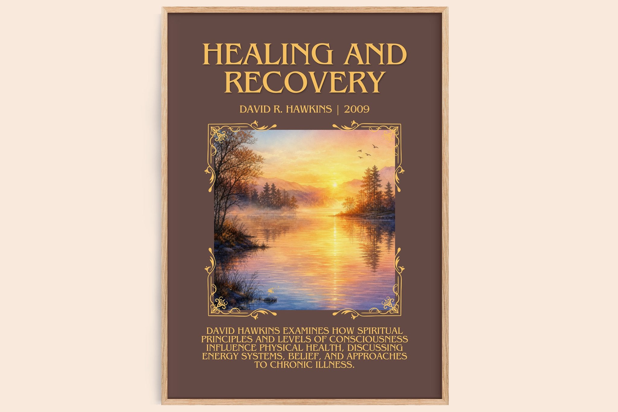Healing and recovery Minimalist Book Poster by David R. Hawkins