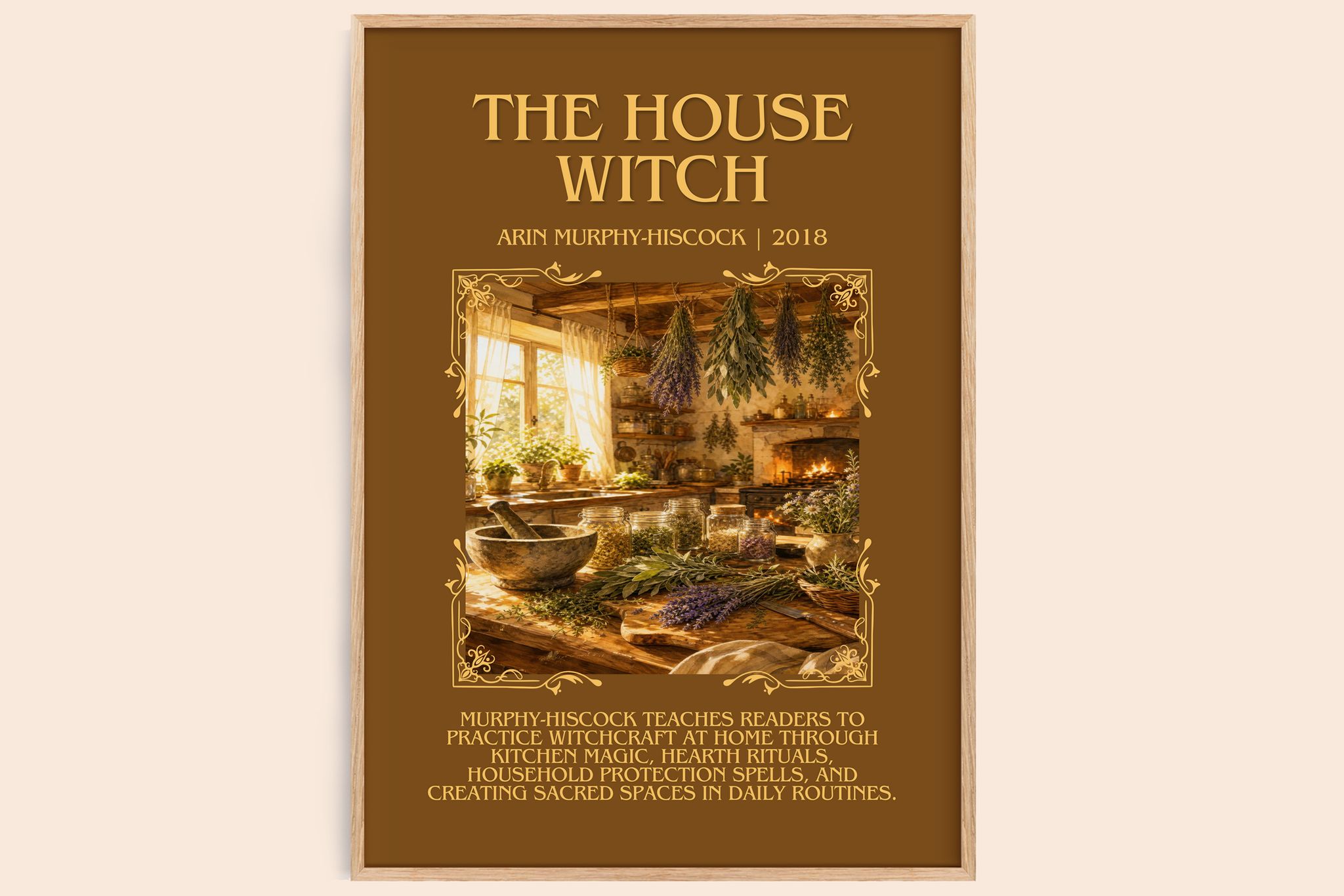 The House Witch Minimalist Book Poster by Arin Murphy-Hiscock