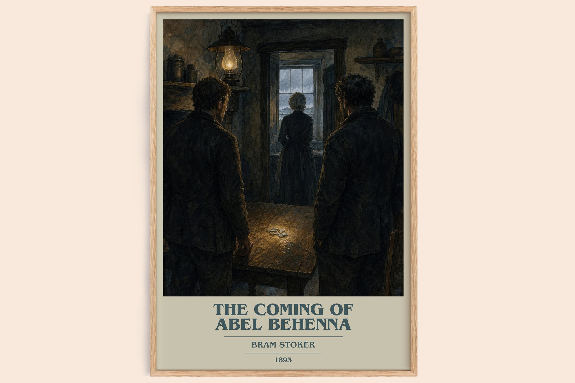 The Coming Of Abel Behenna book cover book poster by Bram Stoker – framed literary art print