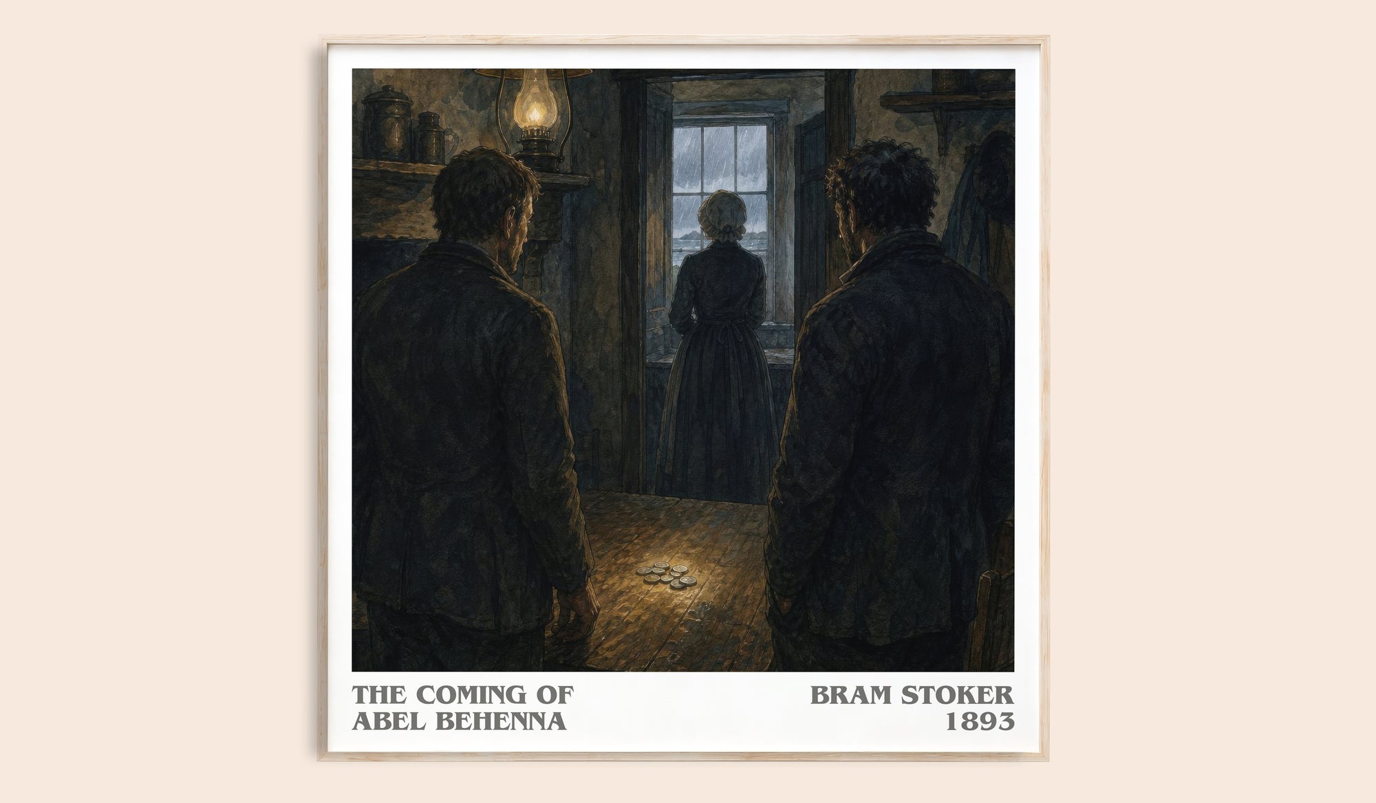 The Coming Of Abel Behenna literary book poster by Bram Stoker – framed literary art print