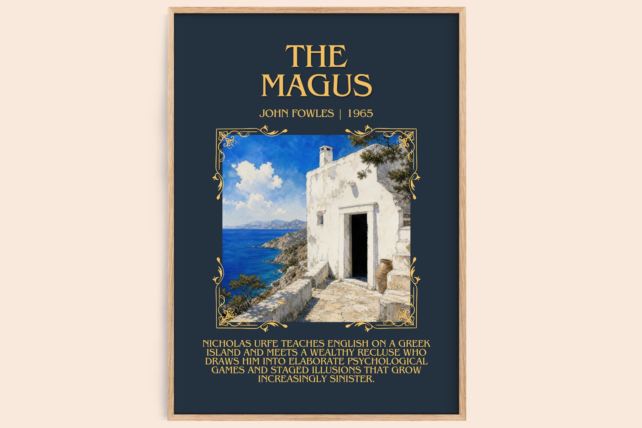 The Magus Minimalist Book Poster by John Fowles