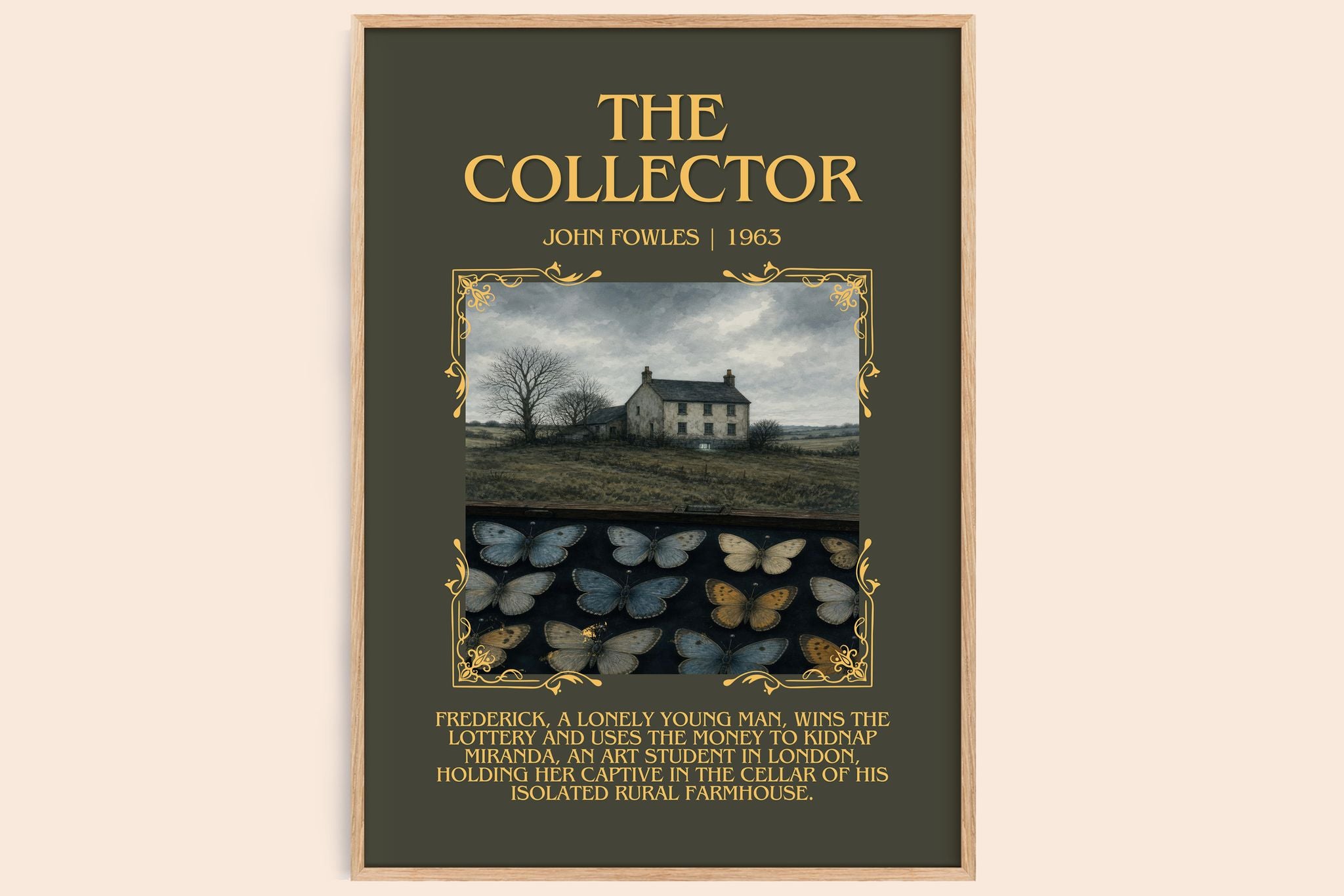 The Collector Minimalist Book Poster by John Fowles