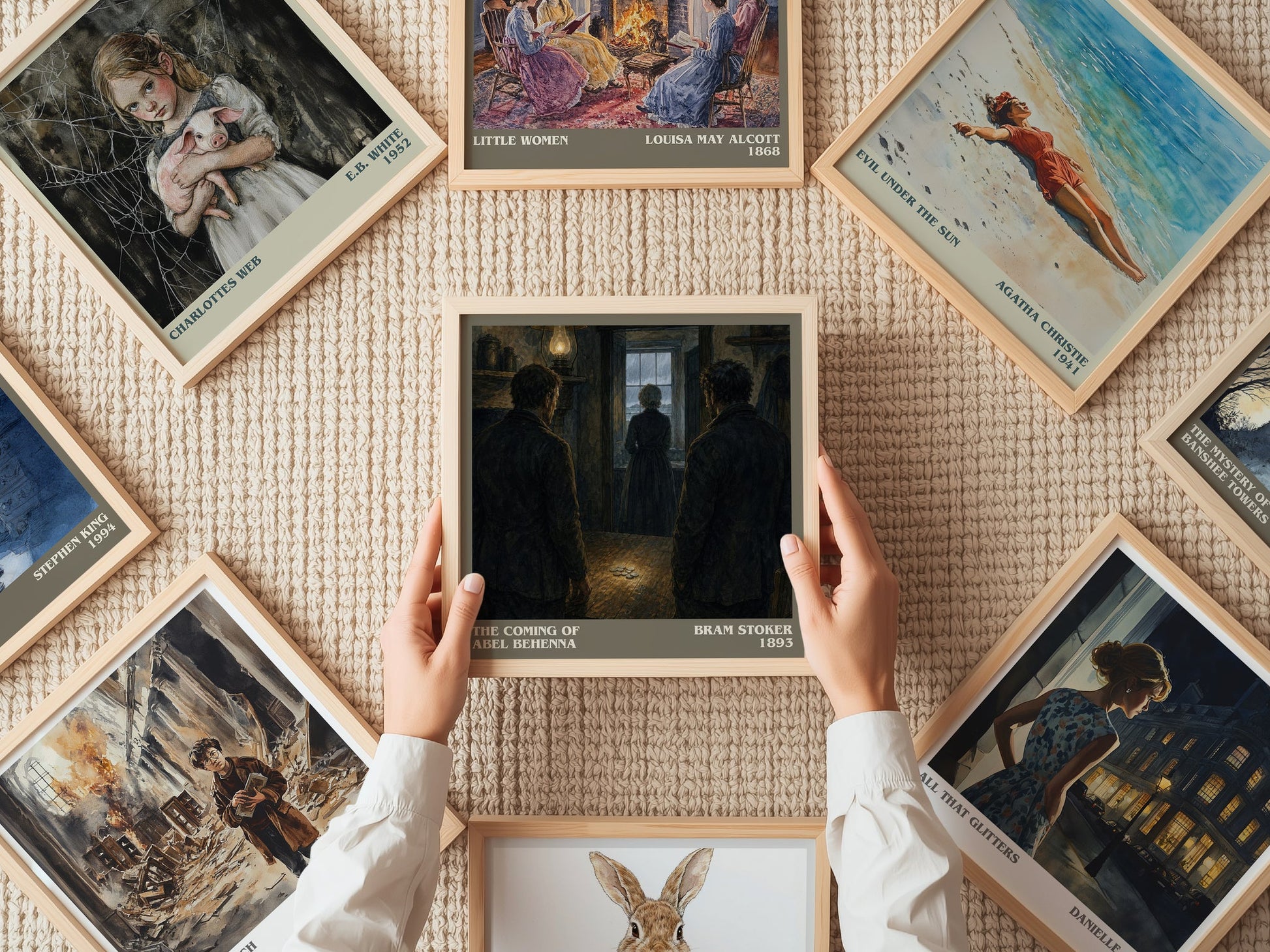 The Coming Of Abel Behenna literary book poster framed on wall – gothic wall art