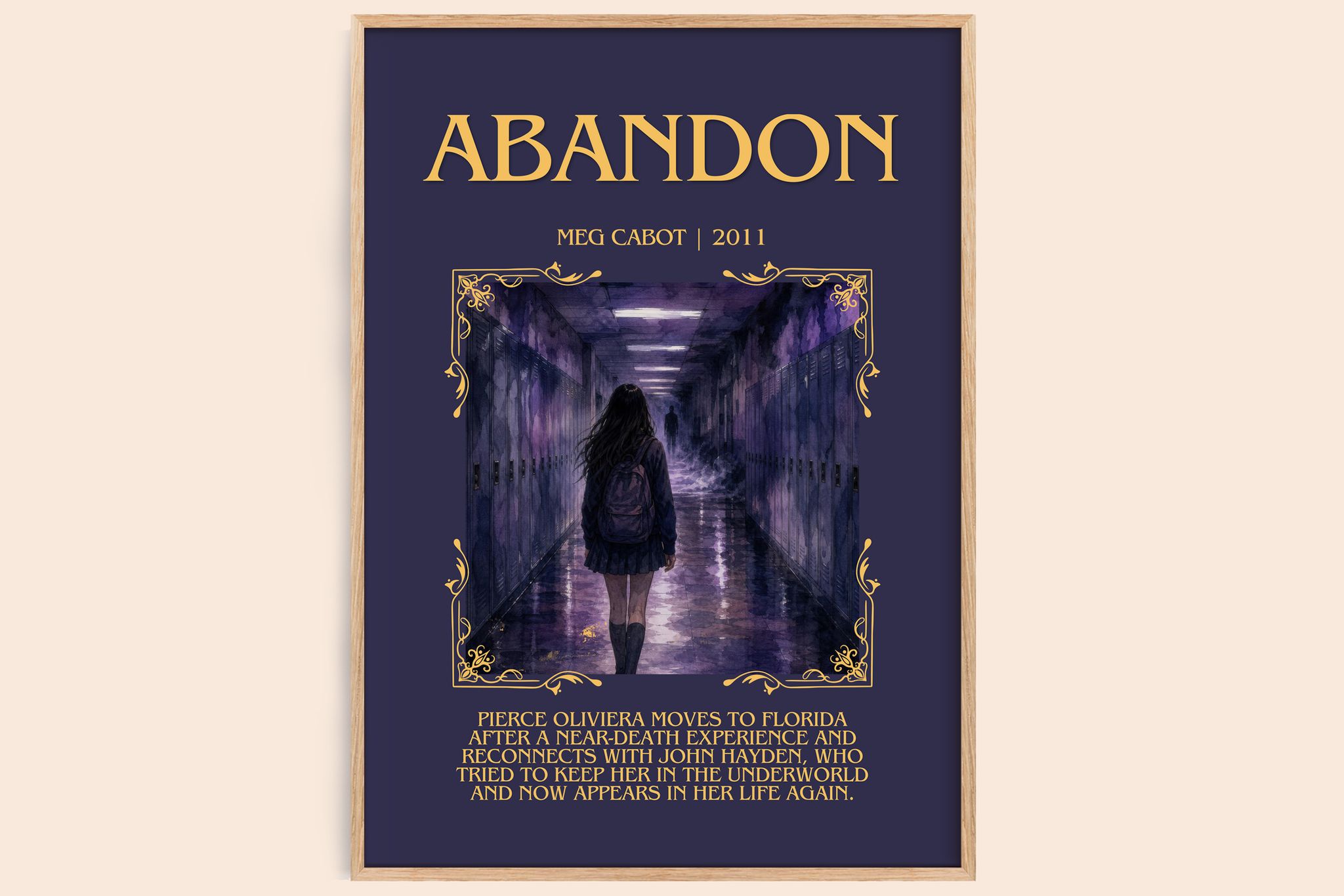 Abandon Minimalist Book Poster by Meg Cabot