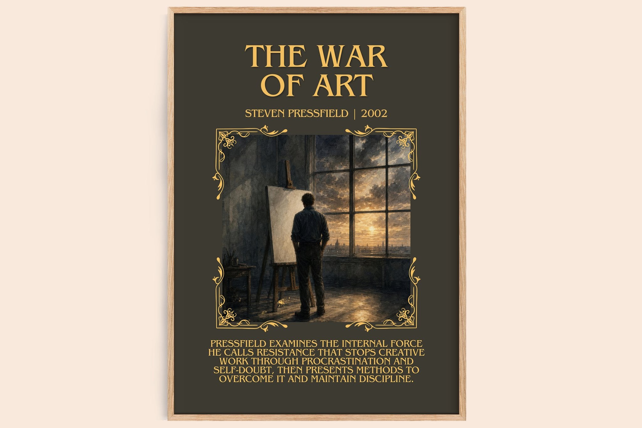 The War of Art Minimalist Book Poster by Steven Pressfield