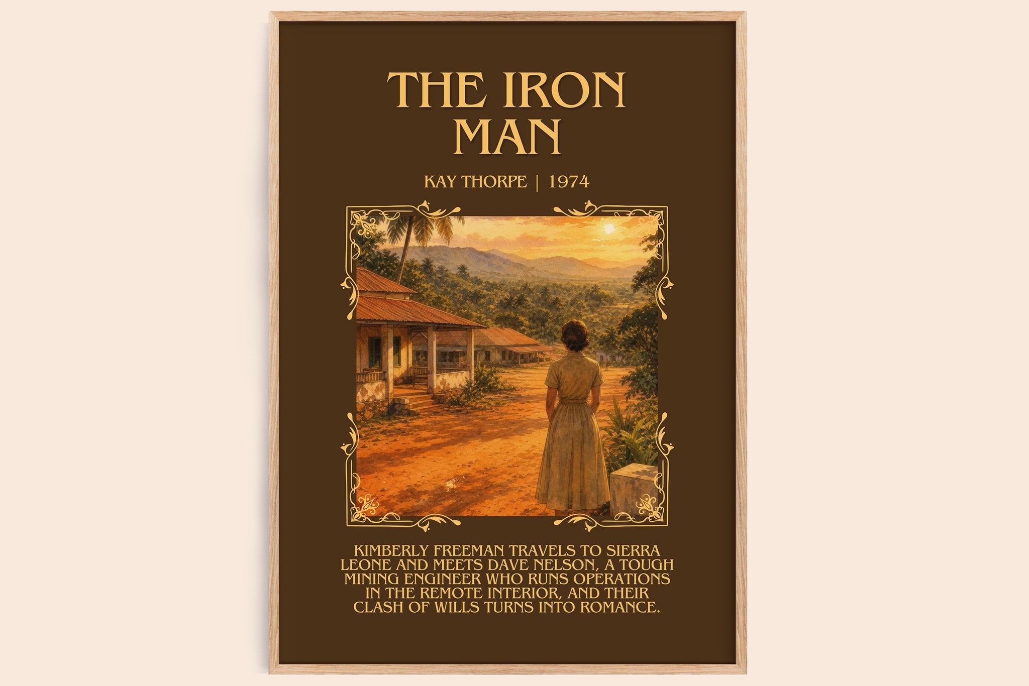 The Iron Man Minimalist Book Poster by Kay Thorpe