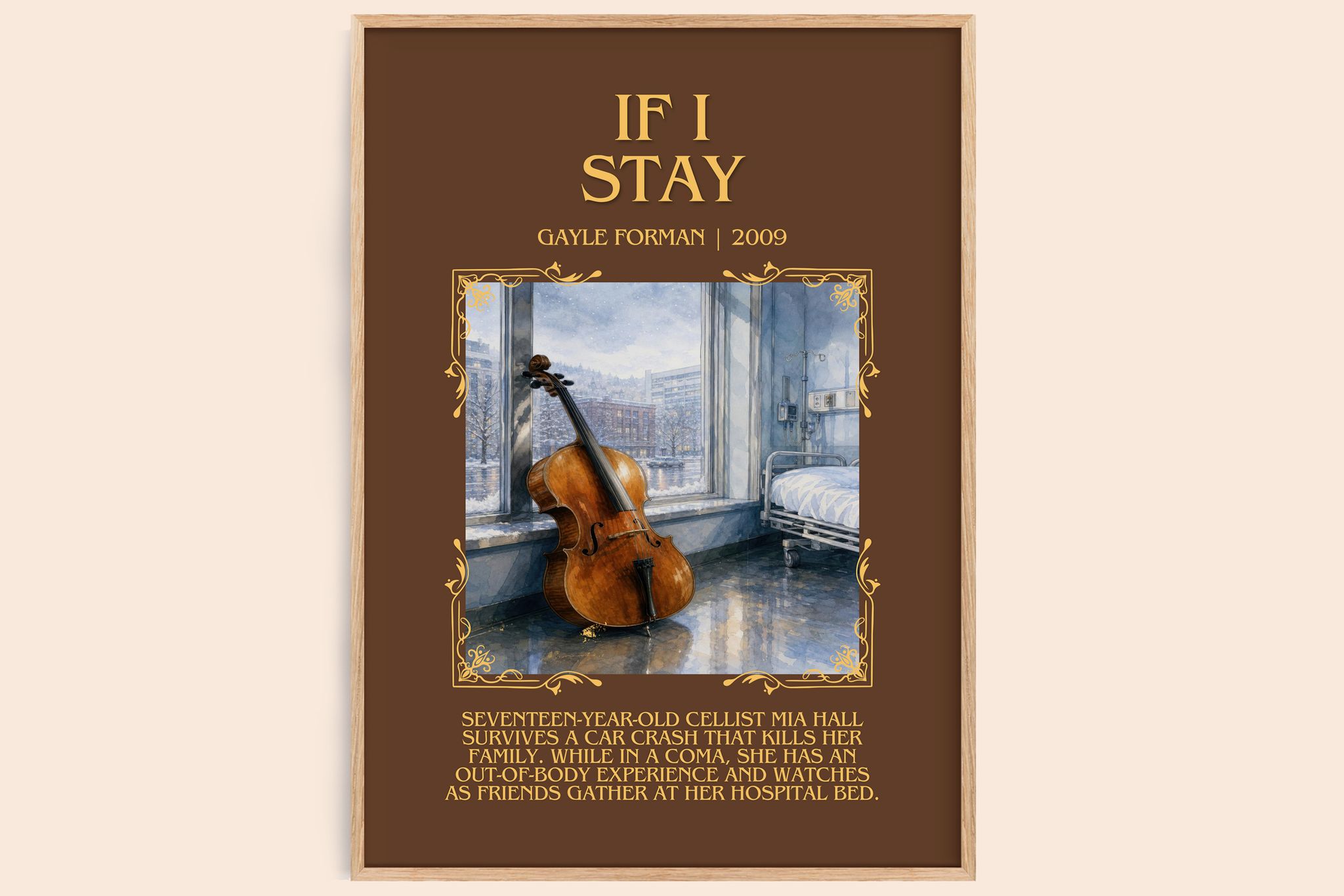 If I Stay Minimalist Book Poster by Gayle Forman