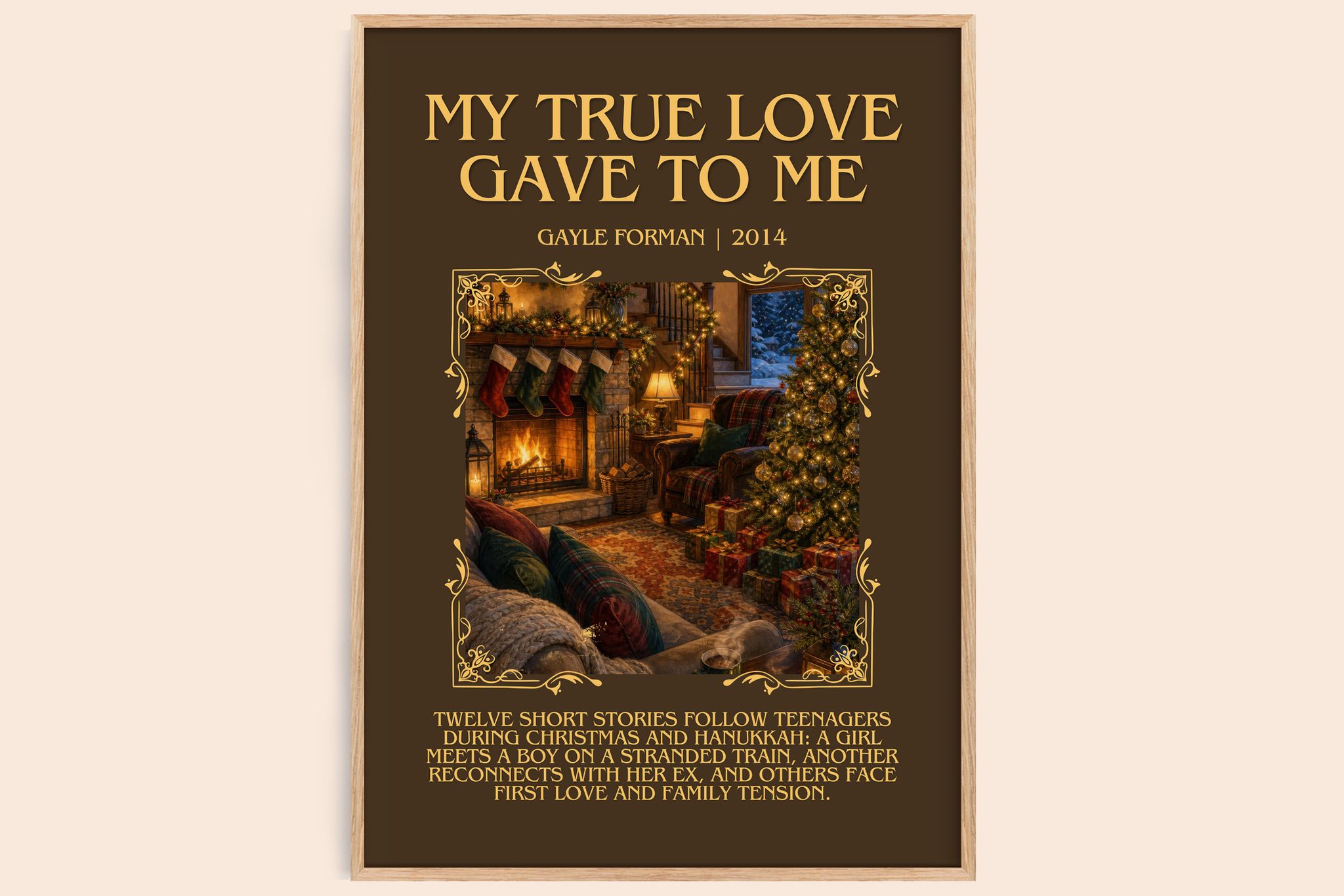 My True Love Gave to Me Minimalist Book Poster by Gayle Forman
