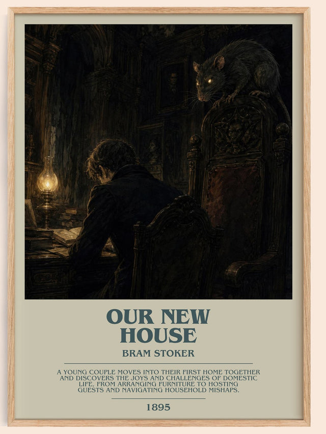 Our New House Bookish Wall Art by Bram Stoker