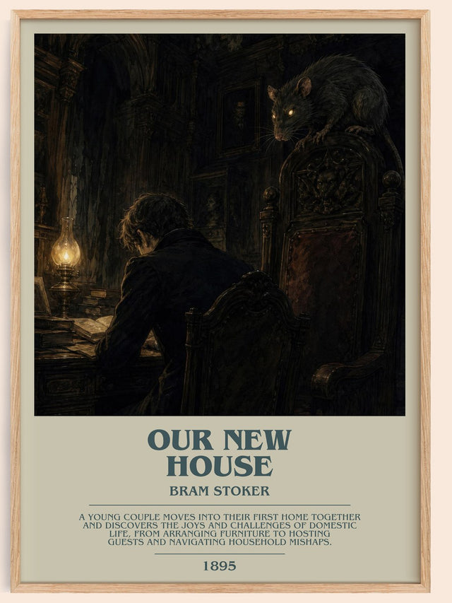 Our New House Bookish Wall Art by Bram Stoker