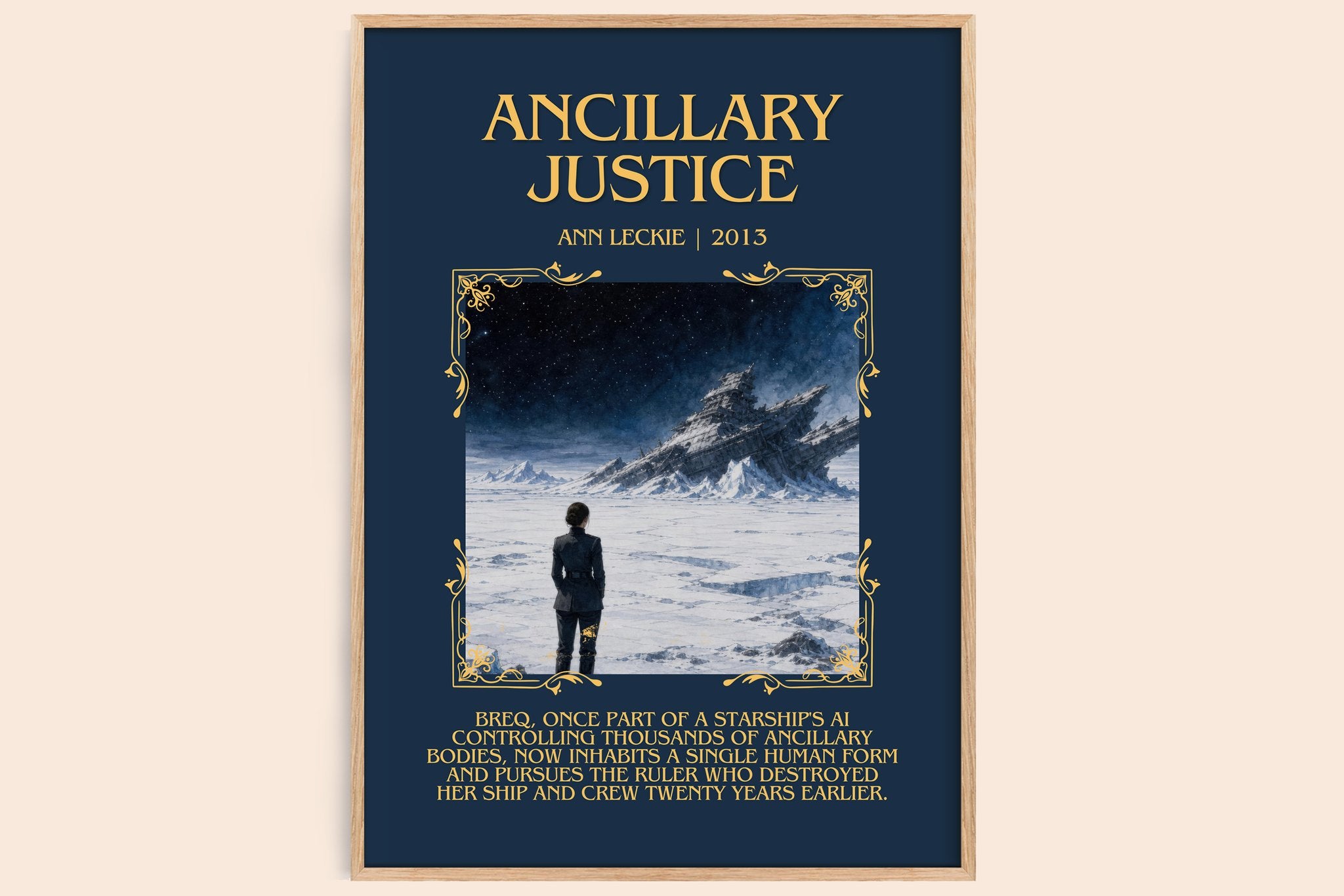 Ancillary Justice Minimalist Book Poster by Ann Leckie