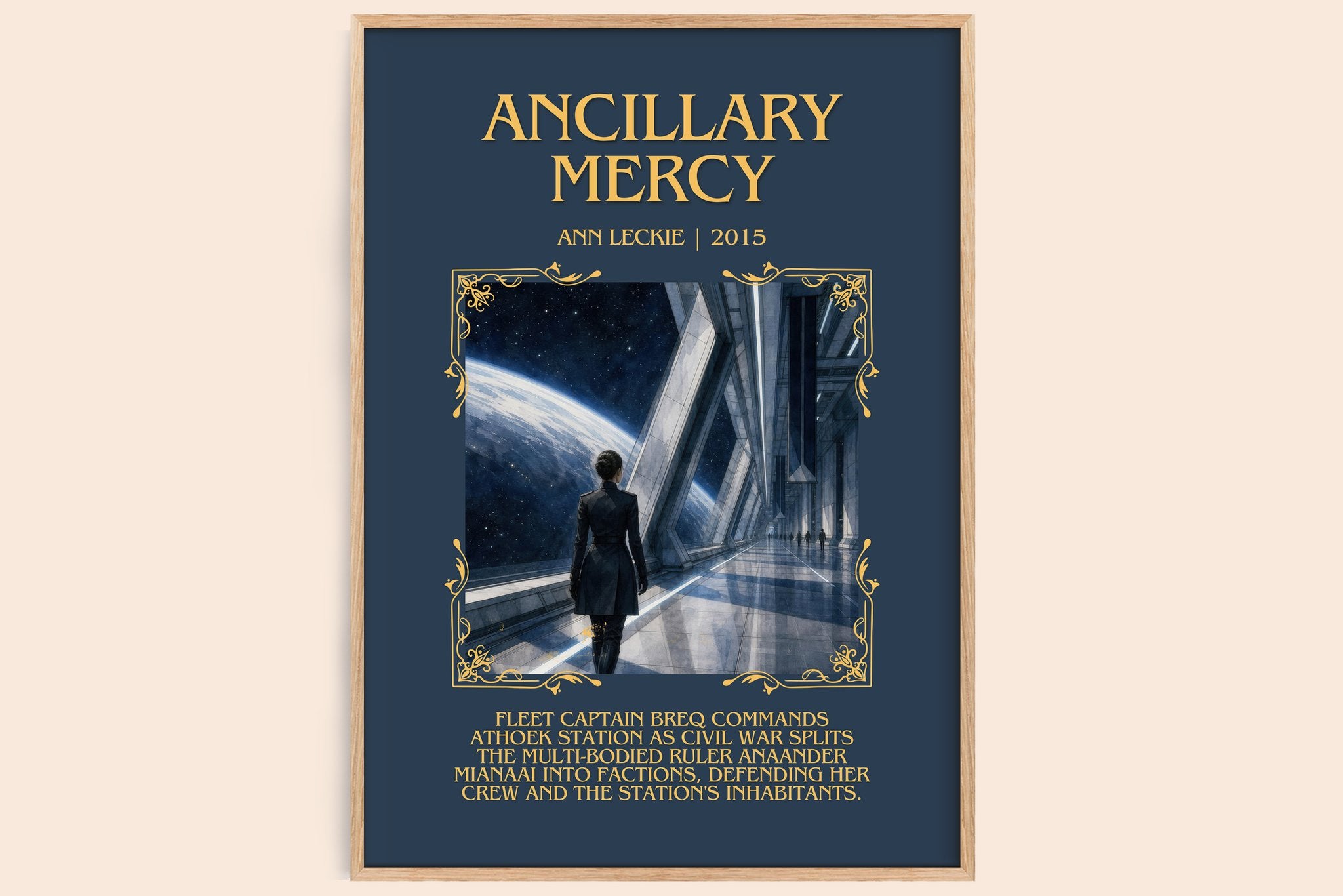 Ancillary Mercy Minimalist Book Poster by Ann Leckie