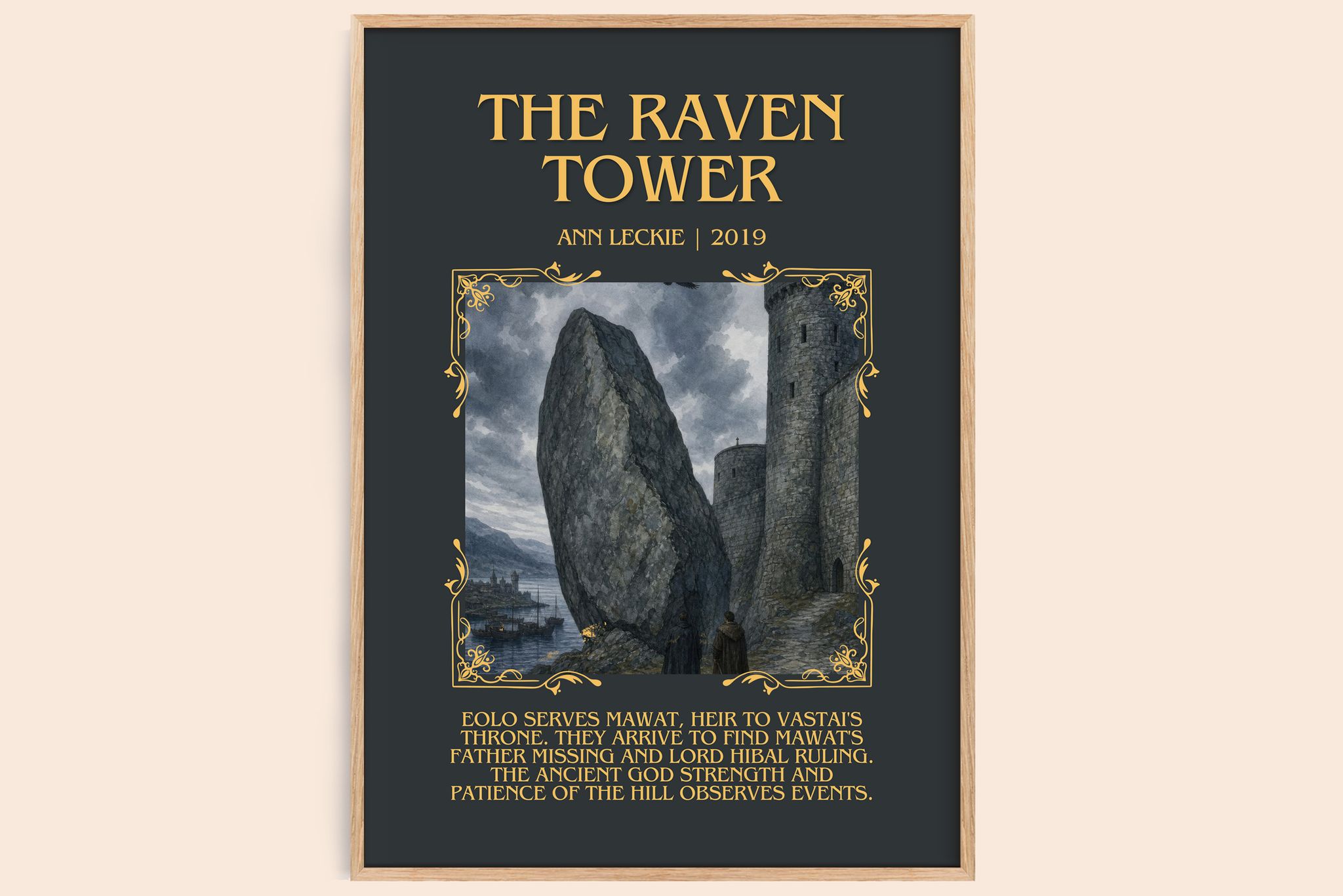 The Raven Tower Minimalist Book Poster by Ann Leckie