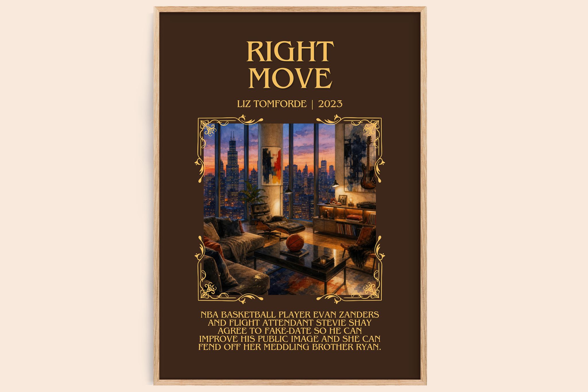 Right Move Minimalist Book Poster by Liz Tomforde