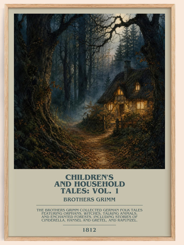 Children'S And Household Tales: Vol. 1 Bookish Wall Art by B. Grimm