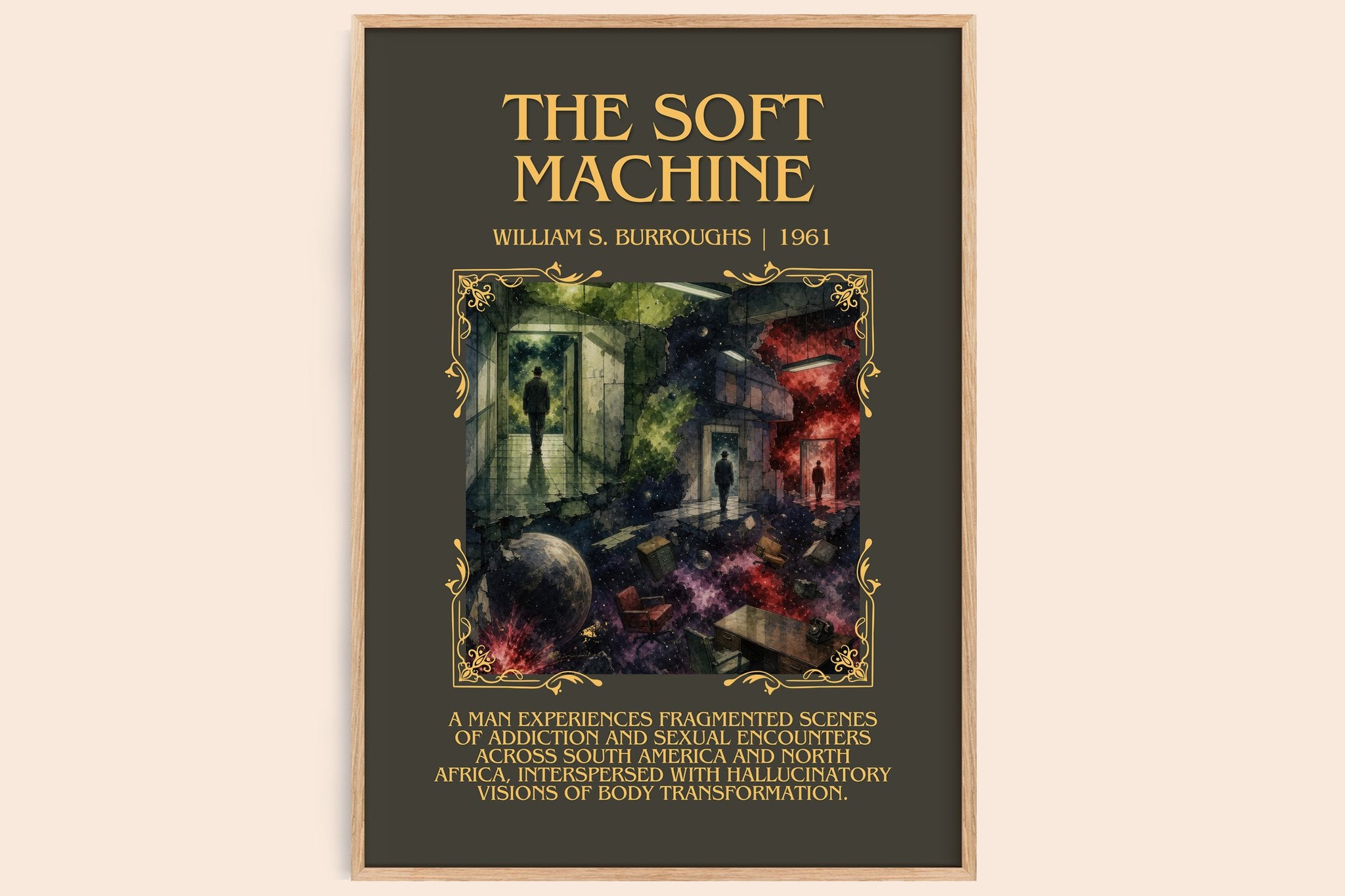 The Soft Machine Minimalist Book Poster by William S. Burroughs