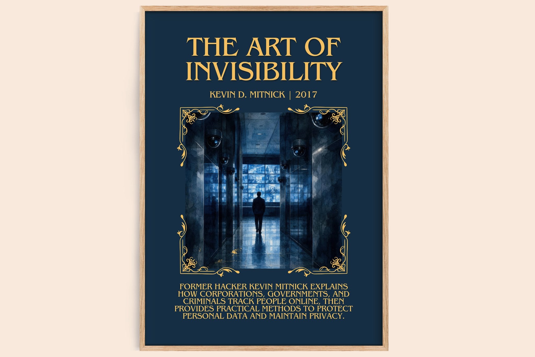The Art of Invisibility Minimalist Book Poster by Kevin D. Mitnick
