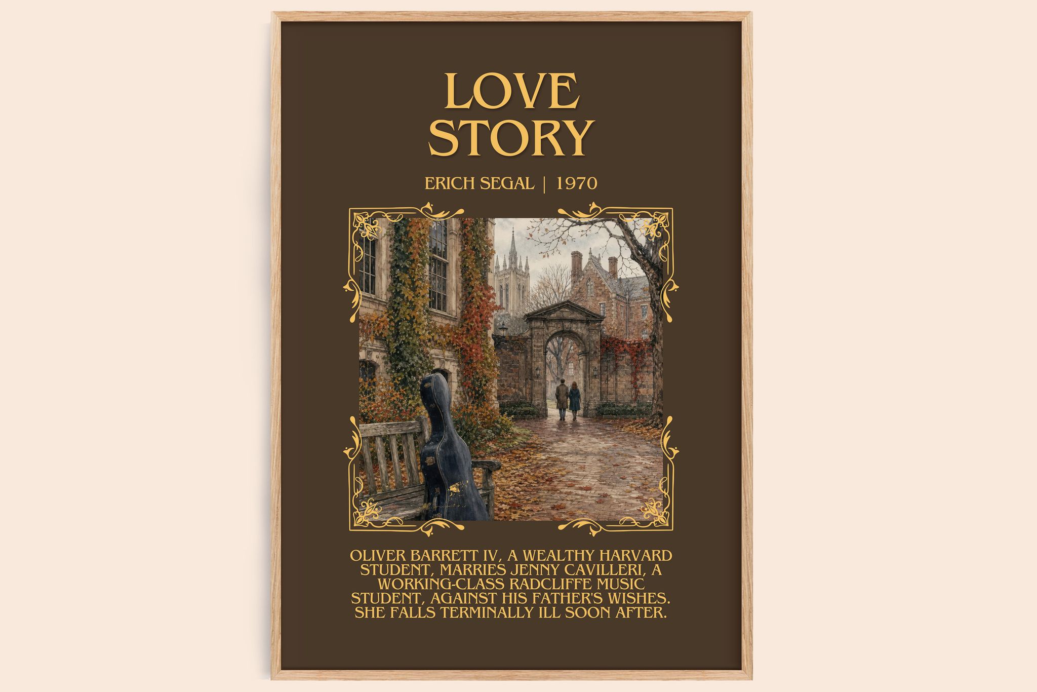 Love Story Minimalist Book Poster by Erich Segal