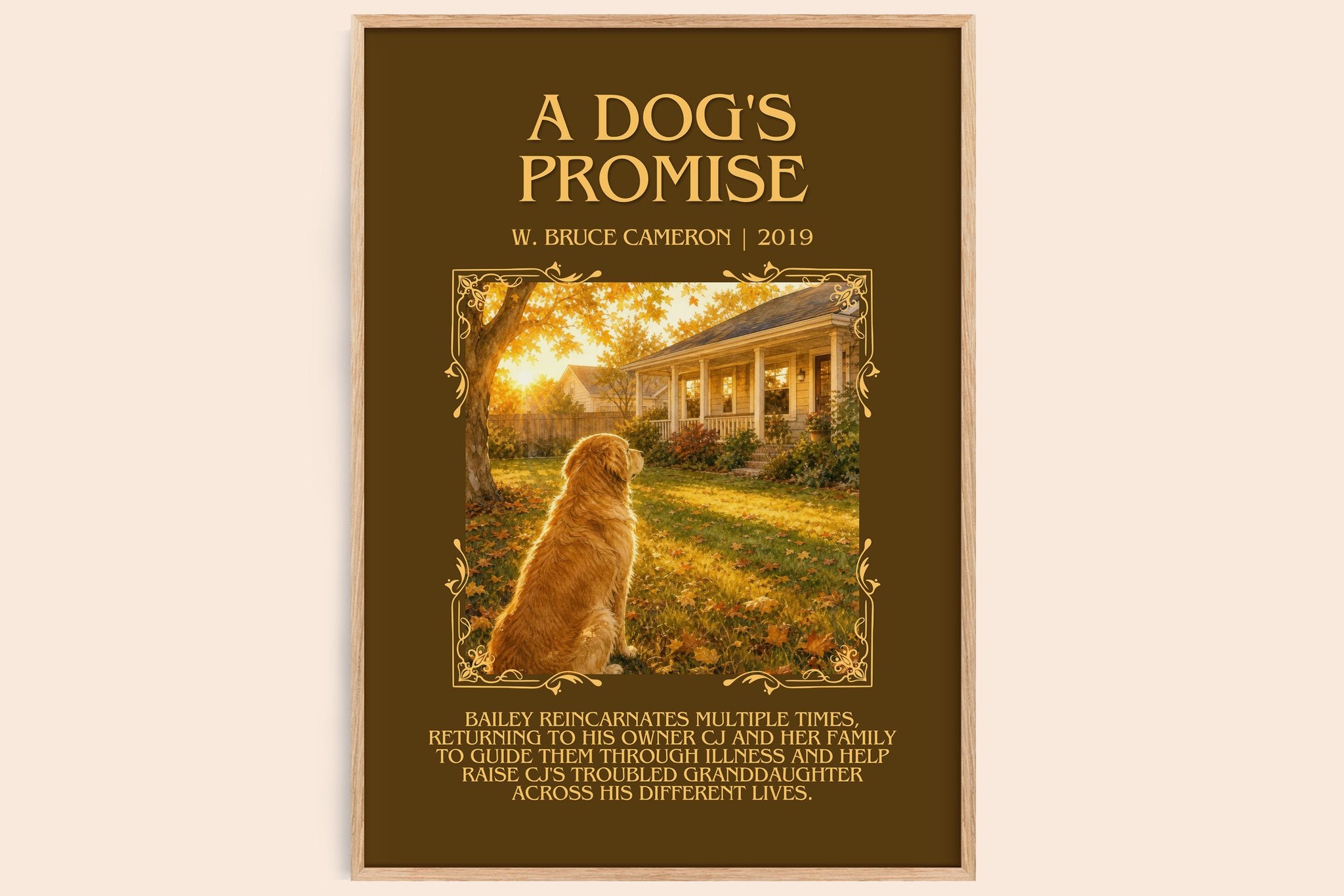 A Dog's Promise Minimalist Book Poster by W. Bruce Cameron