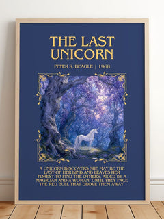 The Last Unicorn Minimalist Book Poster by Peter S. Beagle – image 2