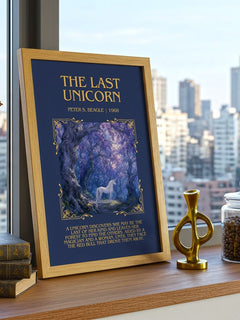 The Last Unicorn Minimalist Book Poster by Peter S. Beagle – image 3