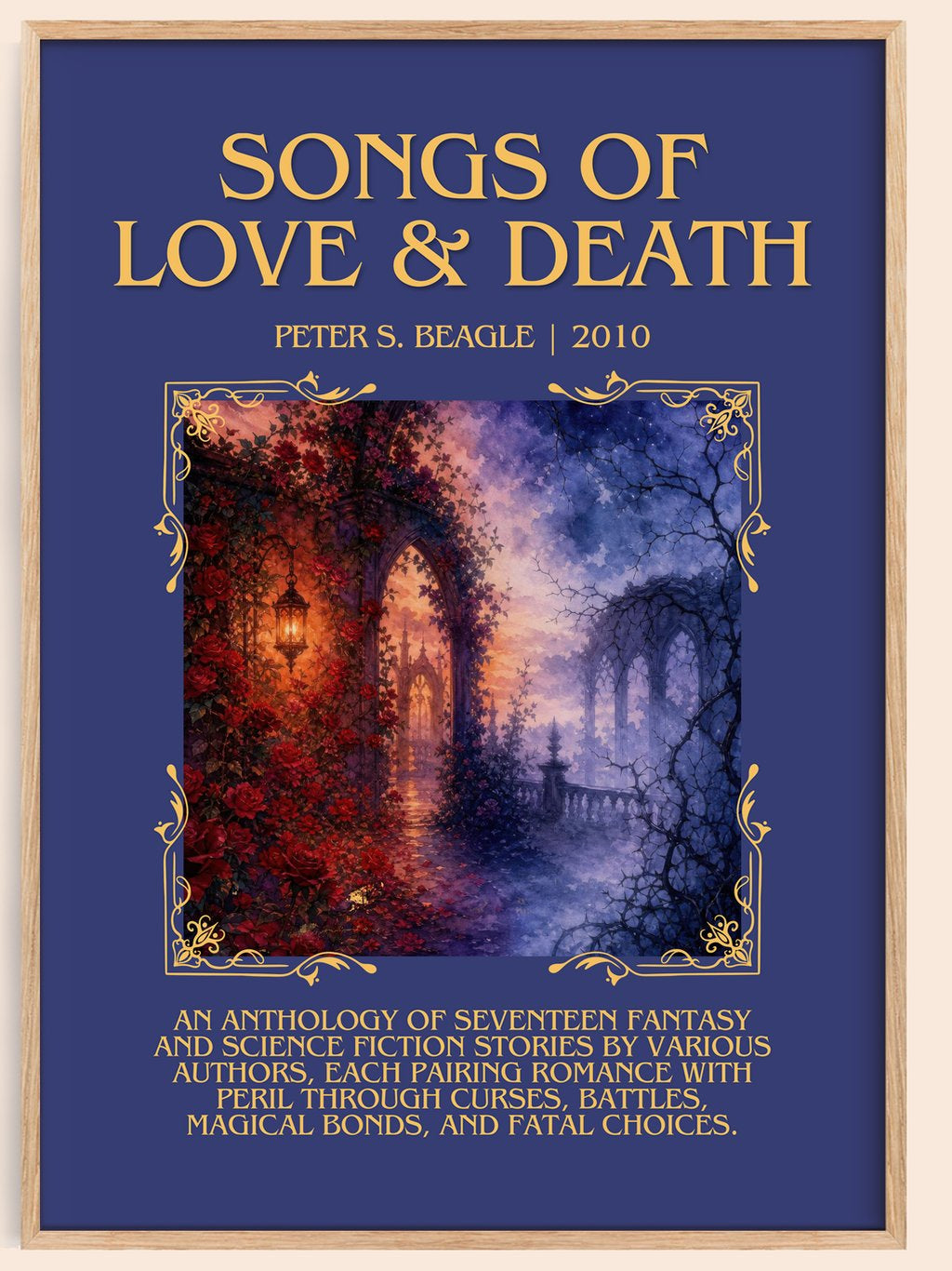 Songs of love & death Minimalist Book Poster by Peter S. Beagle – book poster