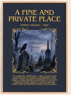 A Fine and Private Place Minimalist Book Poster by Peter S. Beagle – image 1