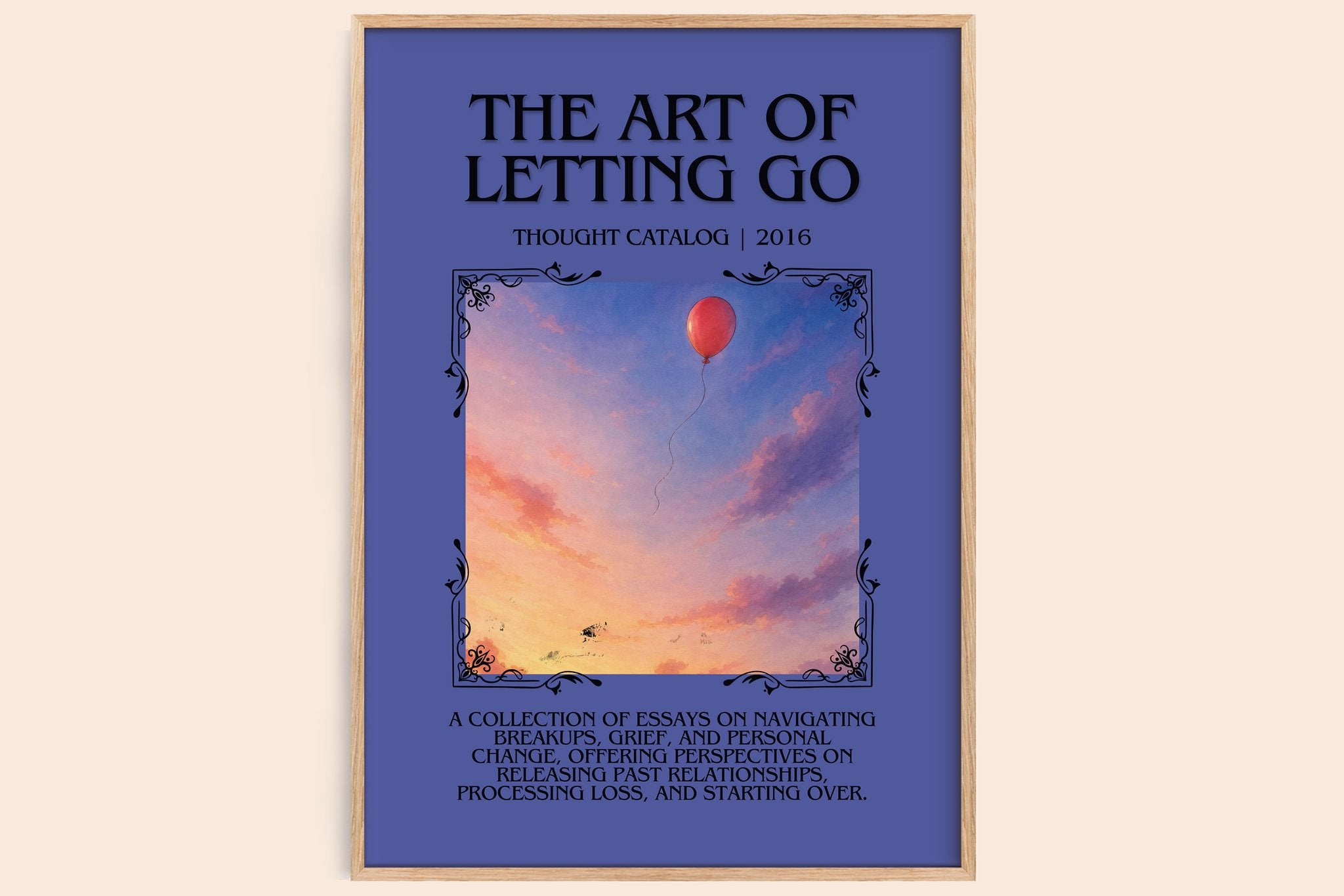 The Art of Letting Go Minimalist Book Poster by Thought Catalog