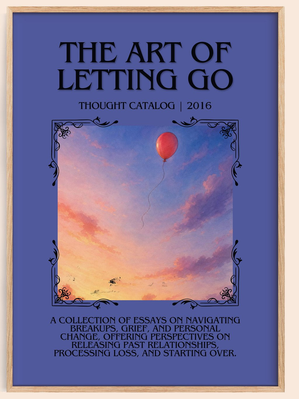 The Art of Letting Go Minimalist Book Poster by Thought Catalog – book poster