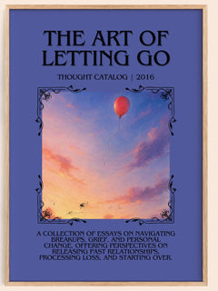 The Art of Letting Go Minimalist Book Poster by Thought Catalog – image 1