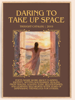Daring To Take Up Space Minimalist Book Poster by Thought Catalog – image 1