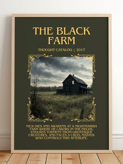 The Black Farm Minimalist Book Poster by Thought Catalog – image 2