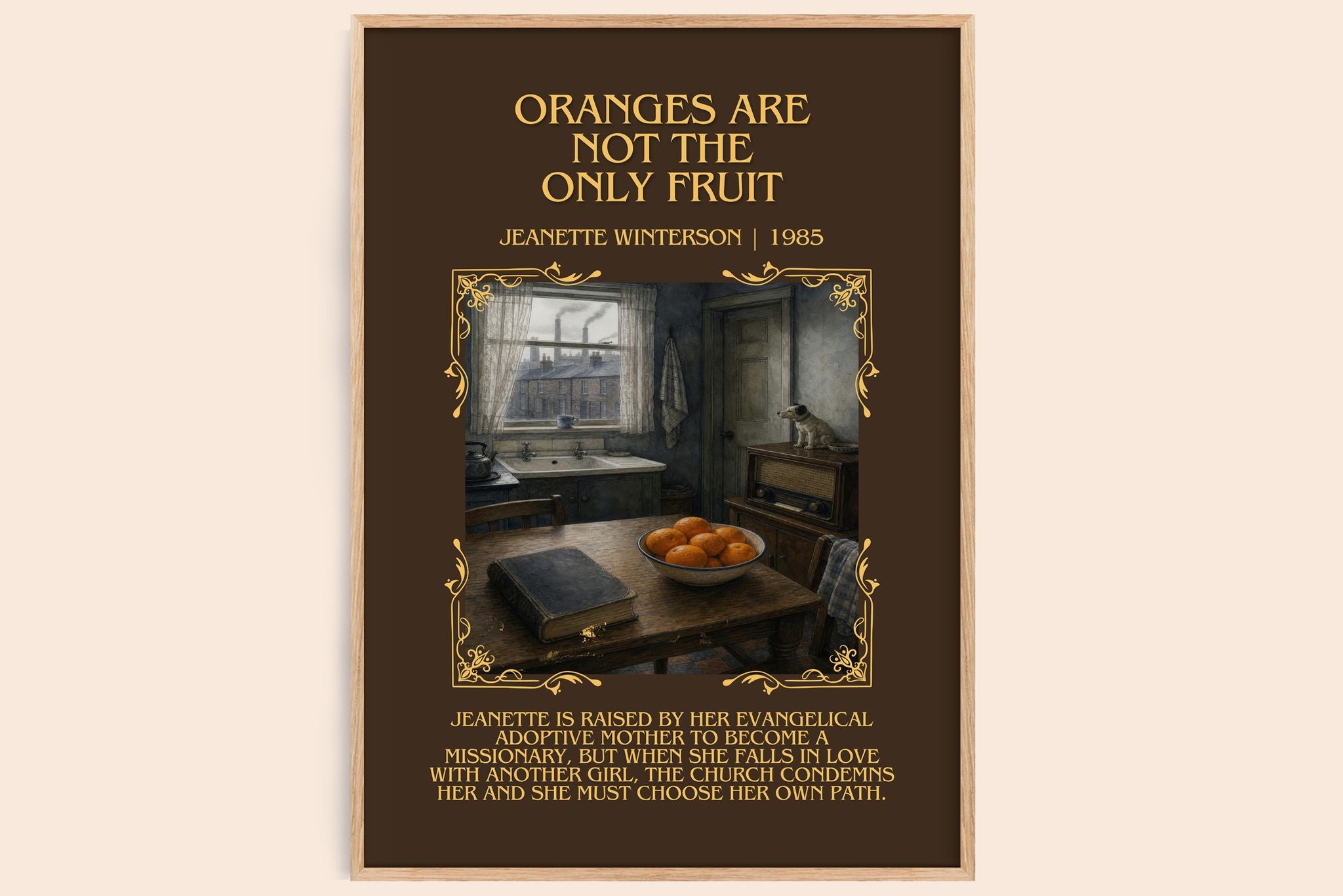 Oranges Are Not the Only Fruit Minimalist Book Poster by J. Winterson