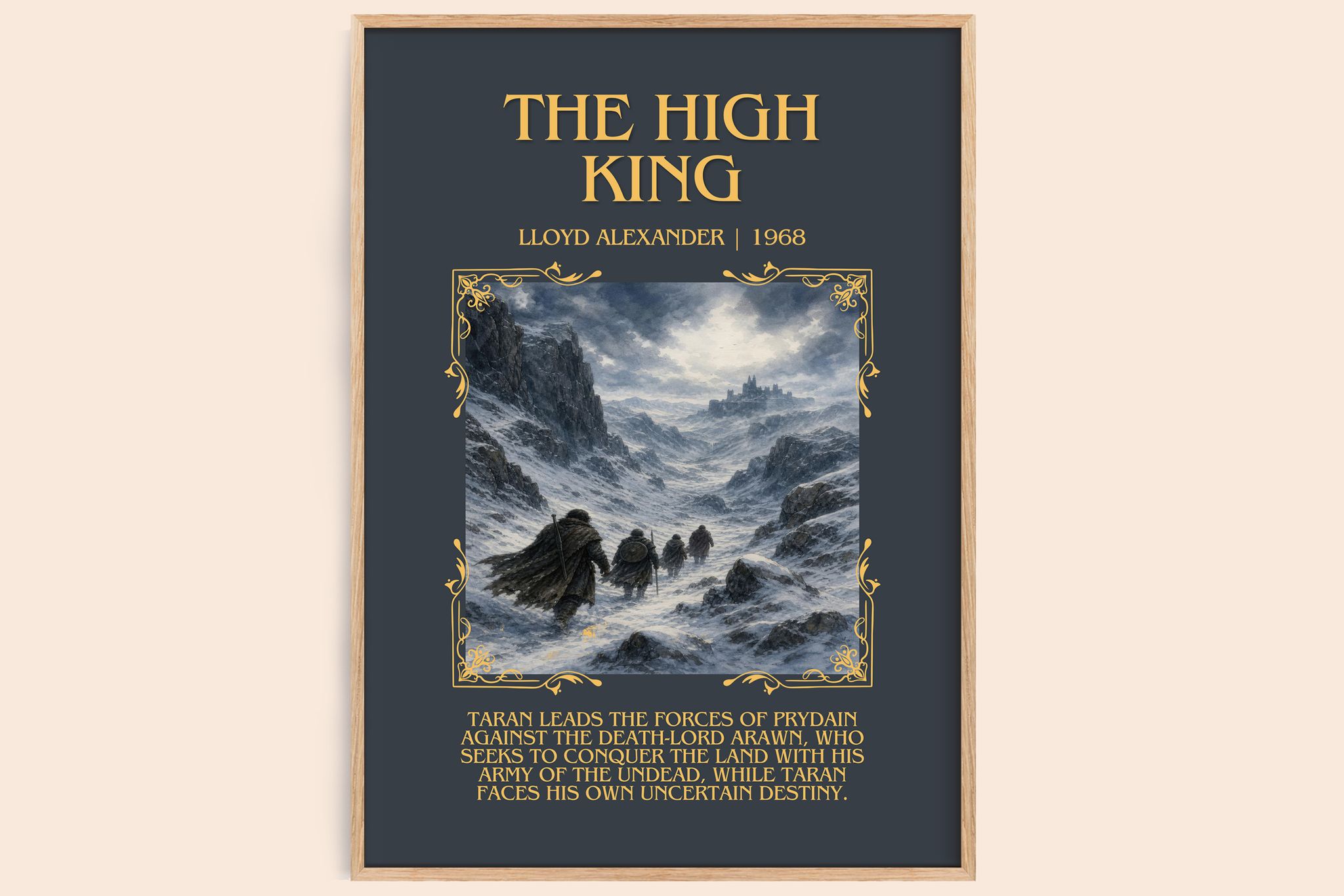 The High King Minimalist Book Poster by Lloyd Alexander