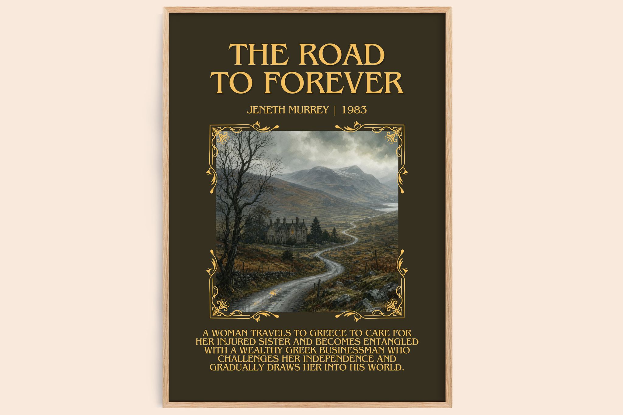 The road to forever Minimalist Book Poster by Jeneth Murrey