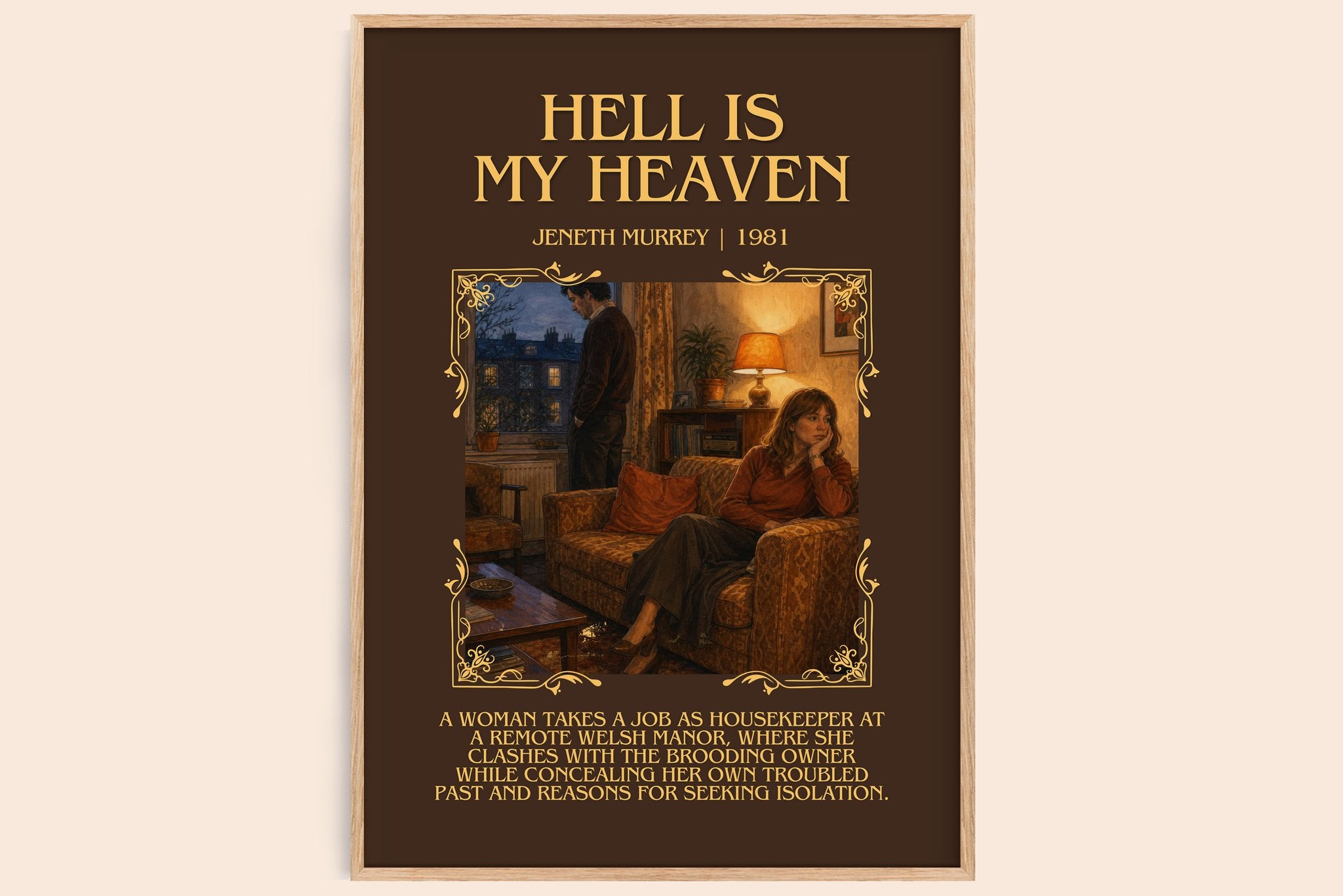 Hell is my heaven Minimalist Book Poster by Jeneth Murrey