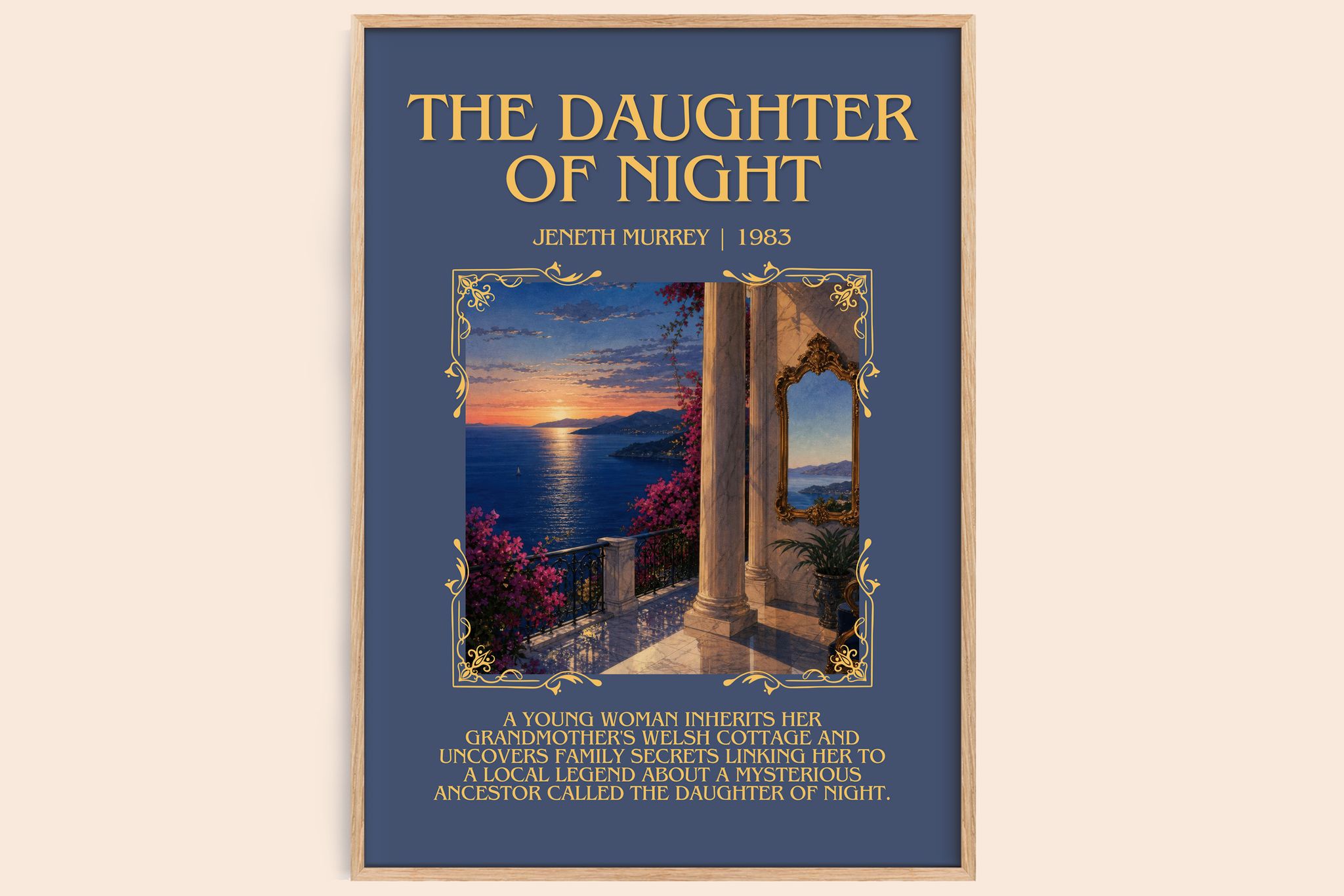 The daughter of night Minimalist Book Poster by Jeneth Murrey