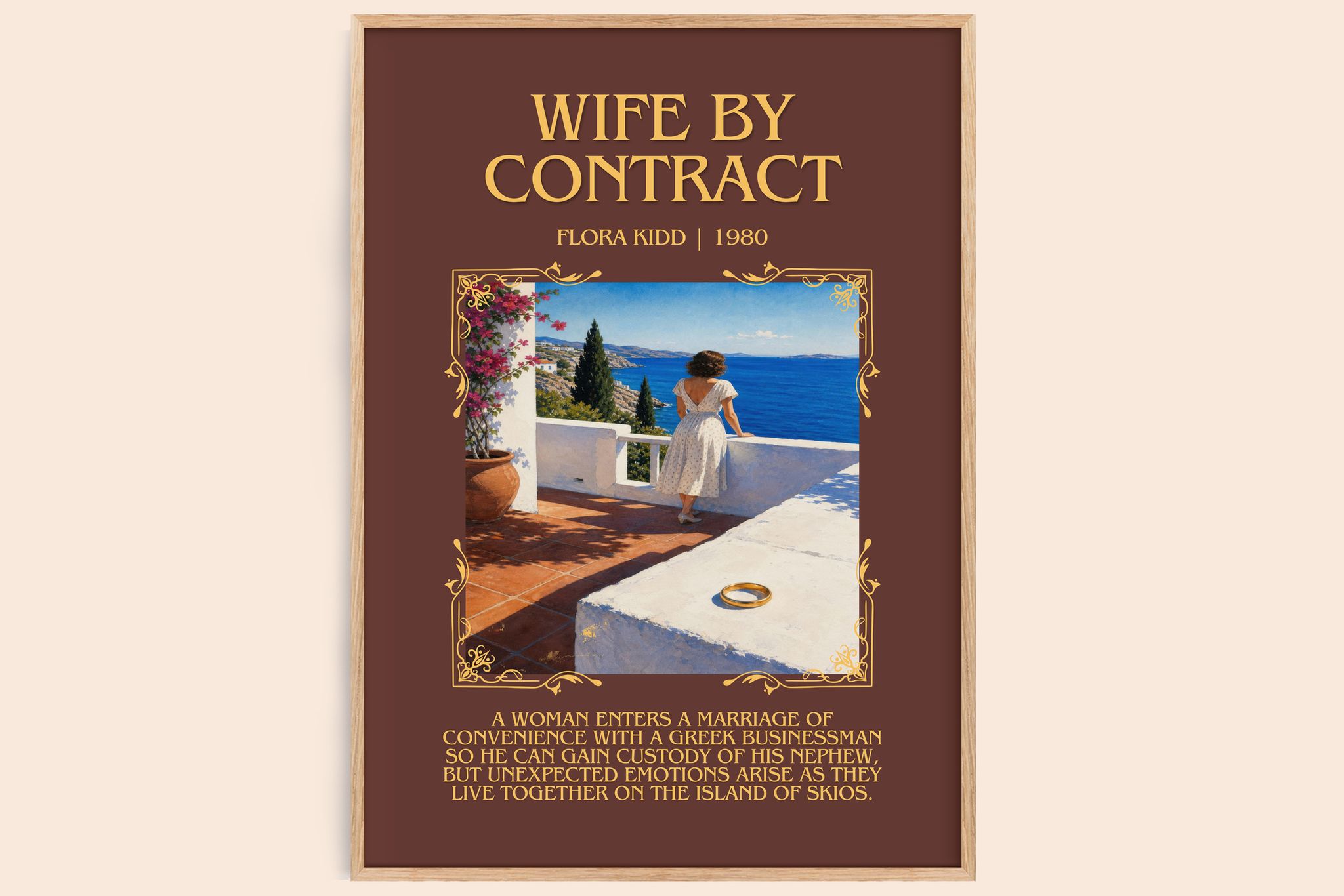 Wife by Contract Minimalist Book Poster by Flora Kidd