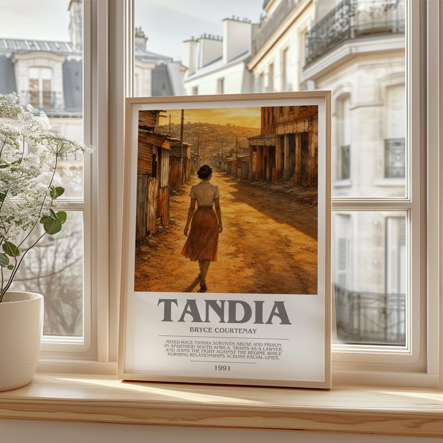 Tandia bookish poster colour and style options – Bryce Courtenay book art