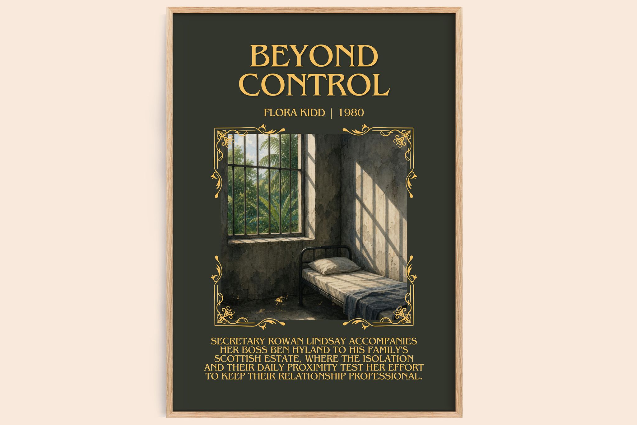 Beyond Control Minimalist Book Poster by Flora Kidd