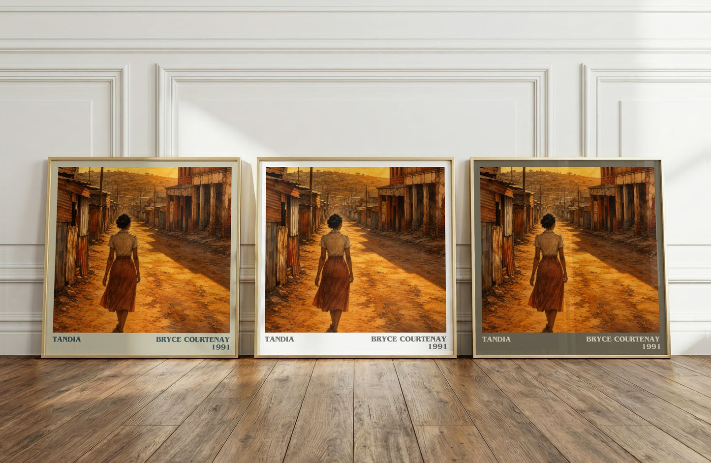 Tandia literary art print colour and style options – Bryce Courtenay book art