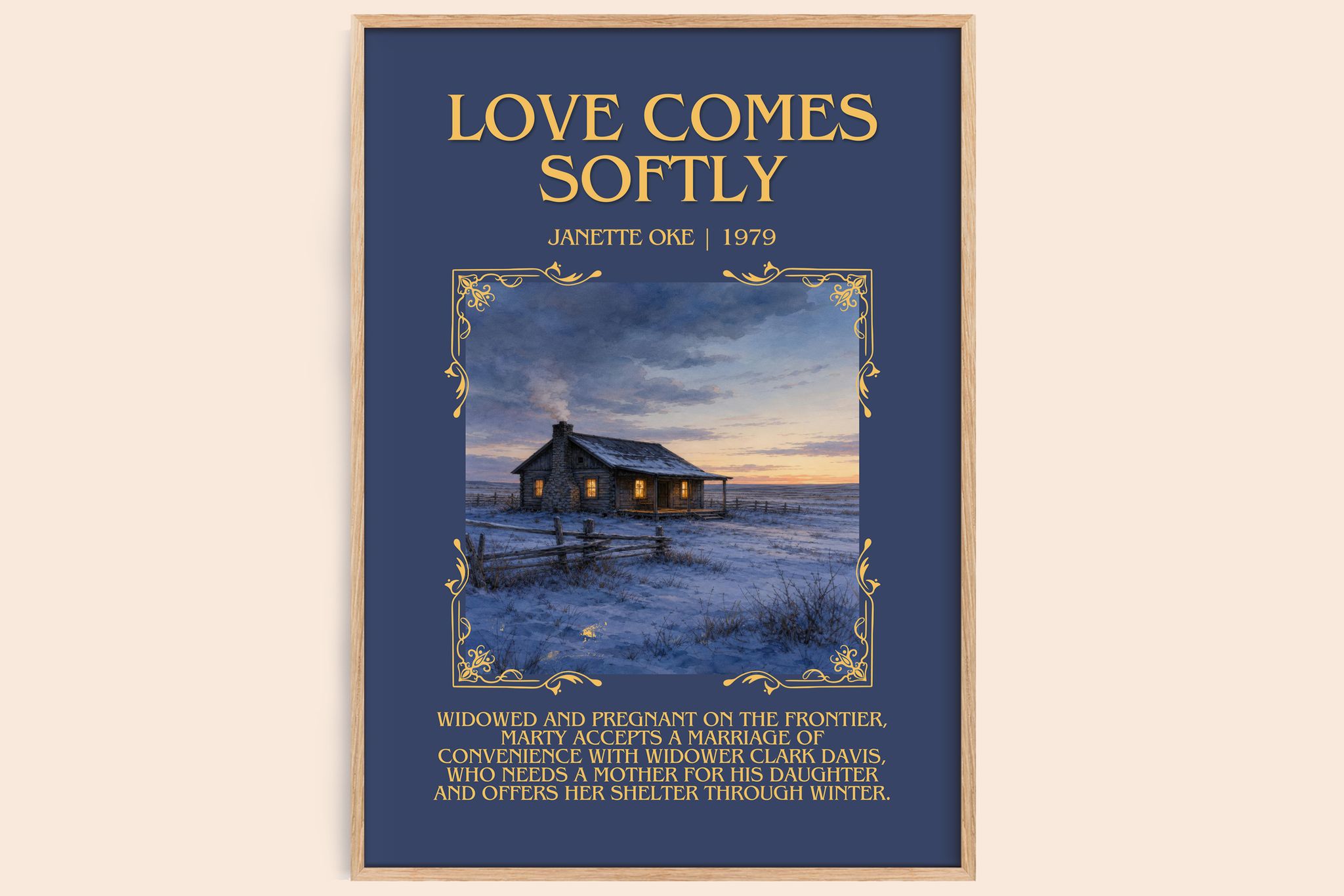 Love Comes Softly Minimalist Book Poster by Janette Oke