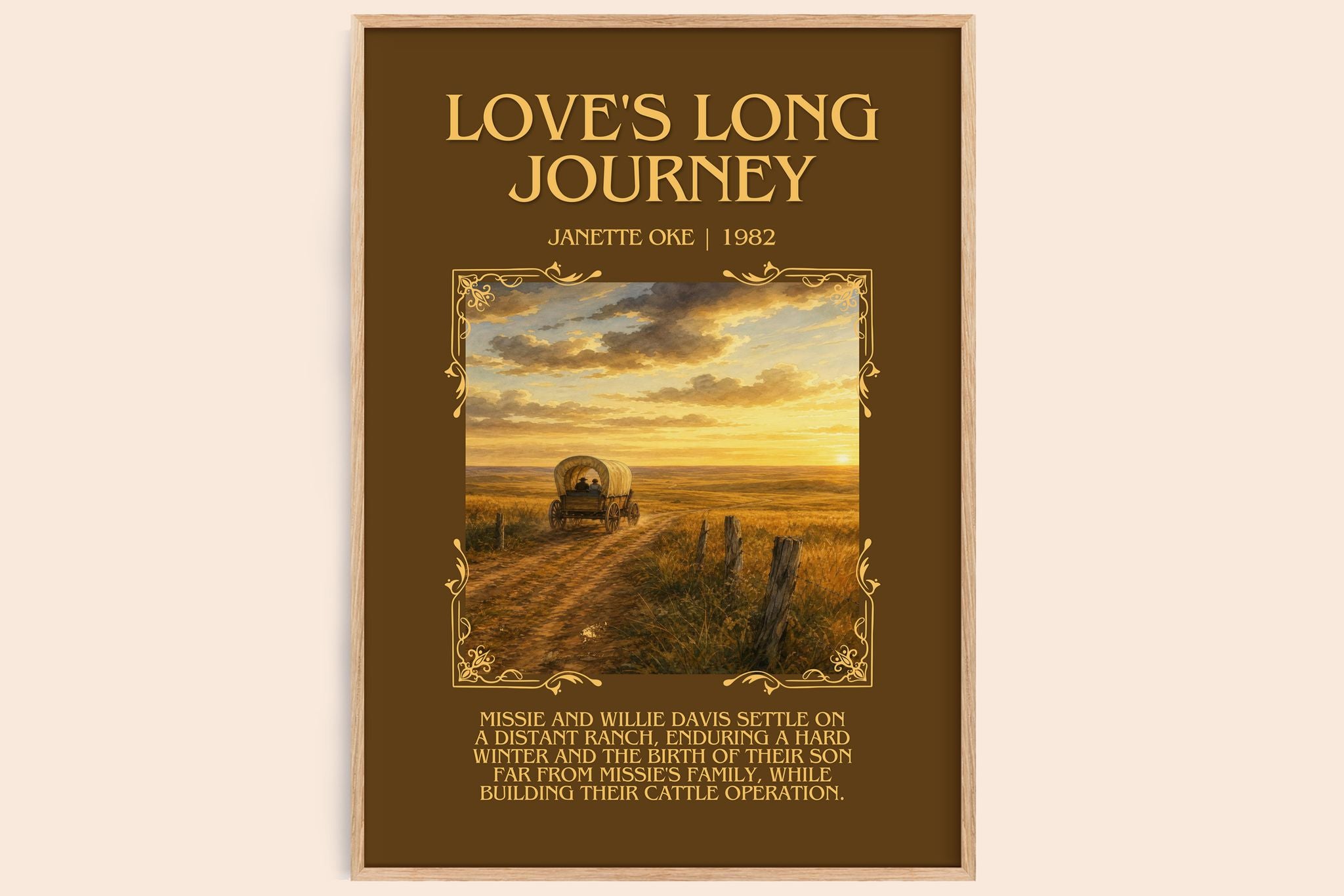 Love's long journey Minimalist Book Poster by Janette Oke