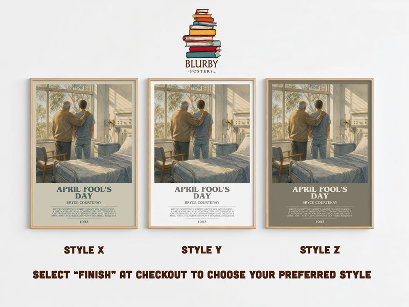 April Fool'S Day bookish print in frame leaning in hallway – memoir wall art