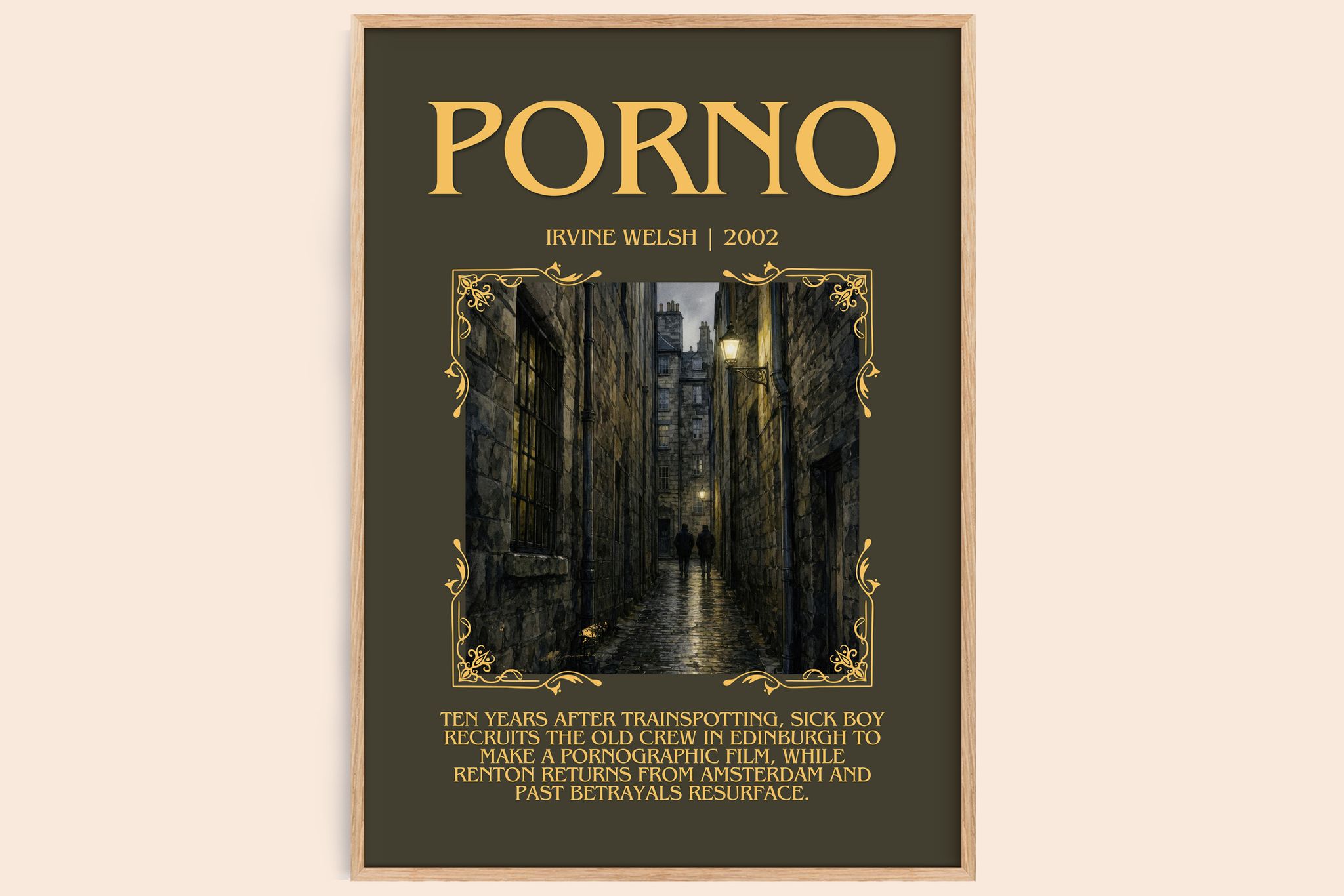 Porno Minimalist Book Poster by Irvine Welsh