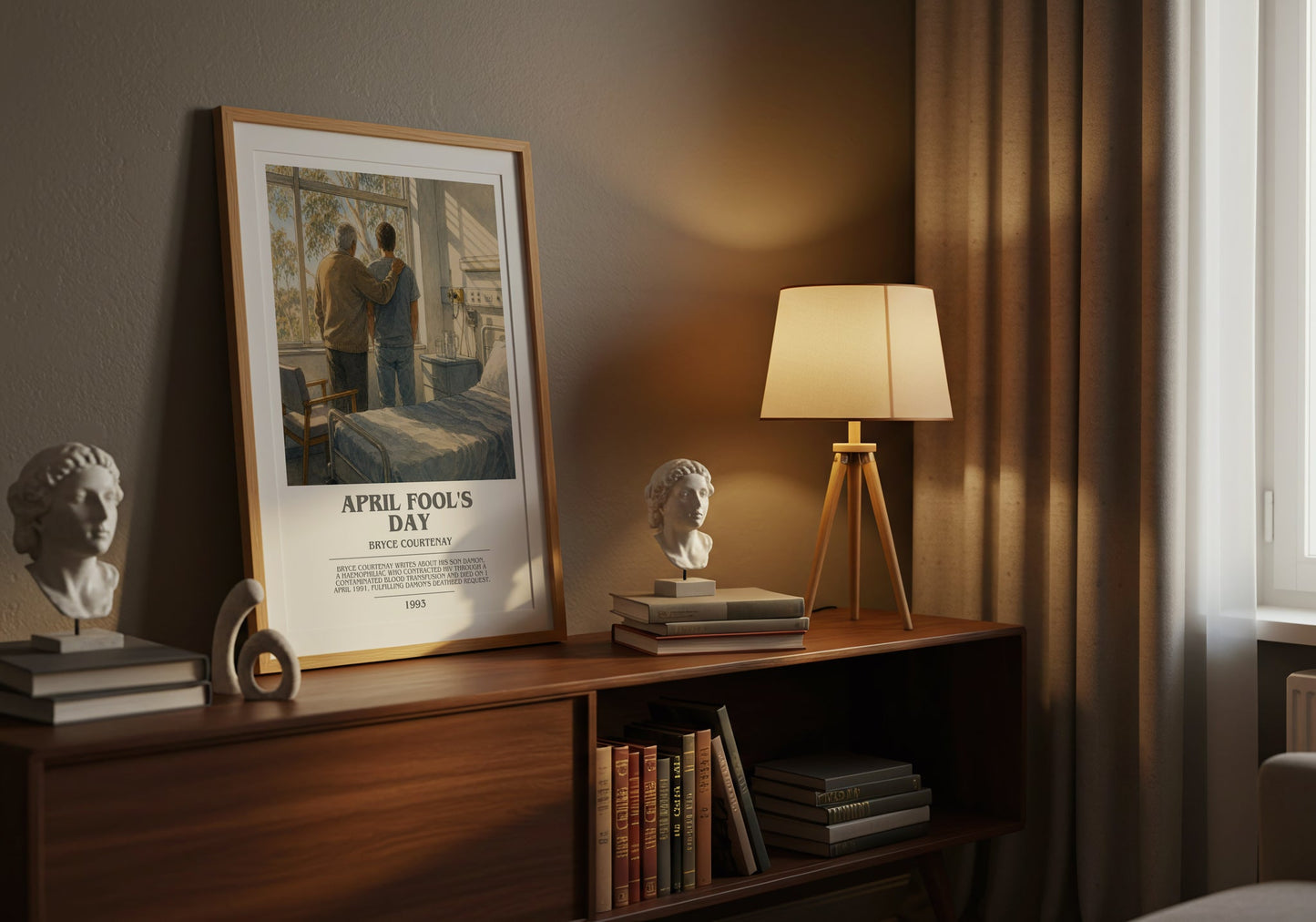 April Fool'S Day bookish book poster framed on wall – memoir wall art