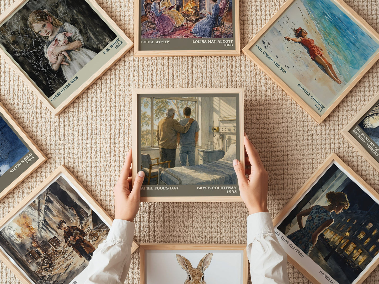 April Fool'S Day literary book poster framed on wall – memoir wall art