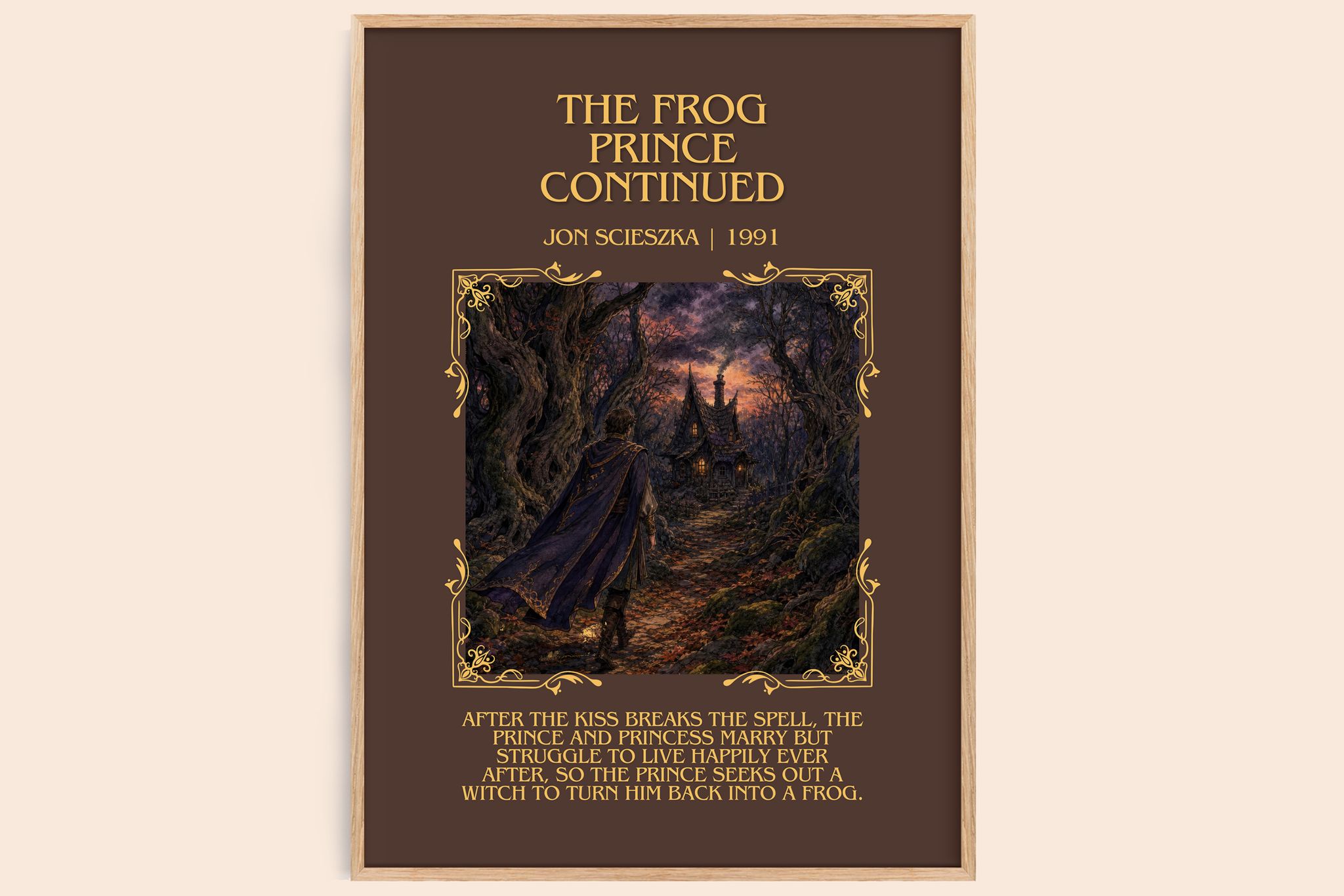 The Frog Prince Continued Minimalist Book Poster by Jon Scieszka